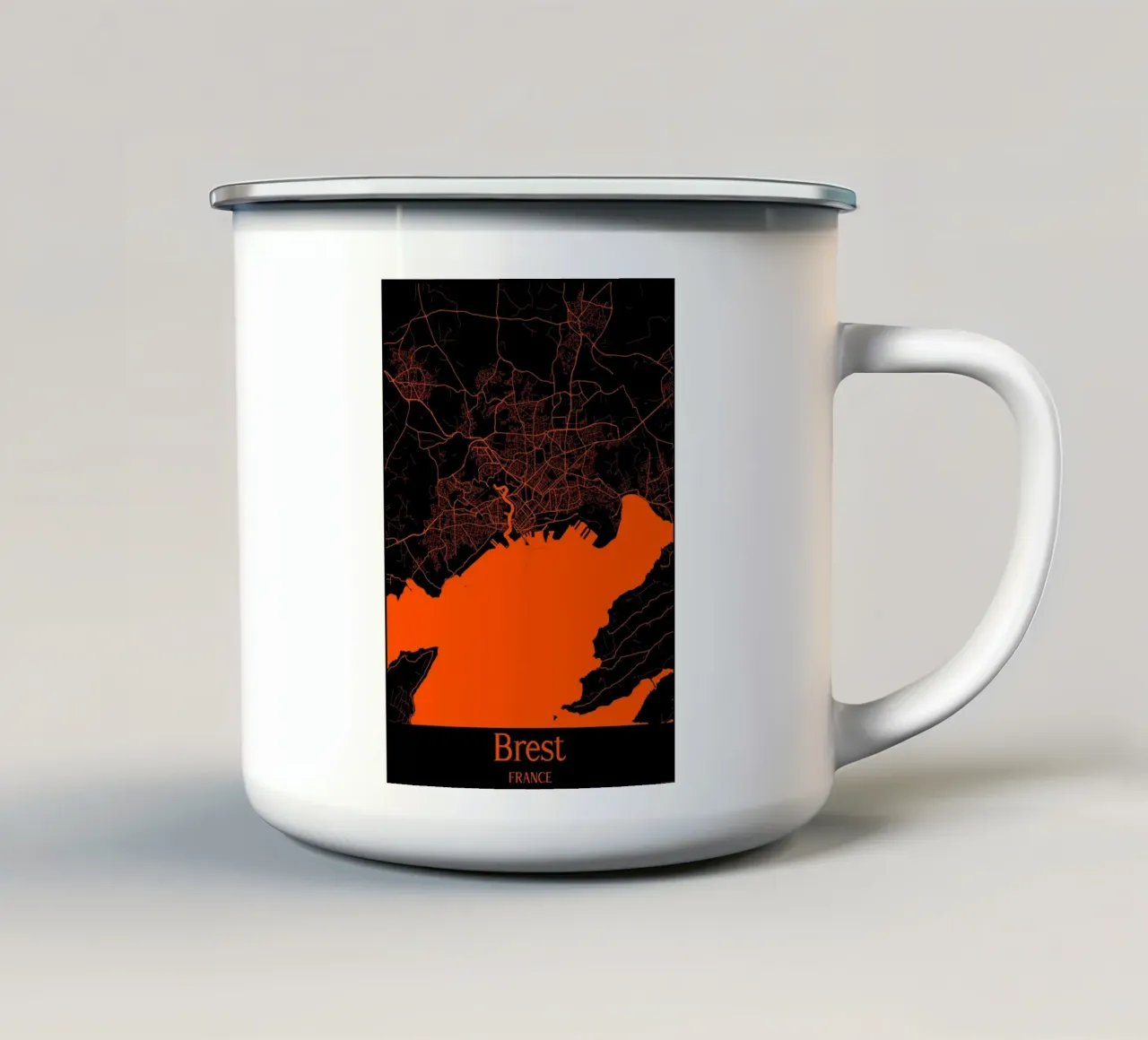 Brest tazza in smalto da MiMap