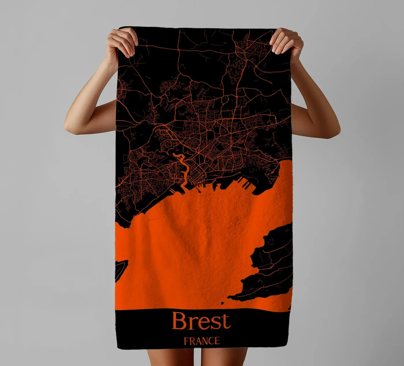 Brest towel by MiMap