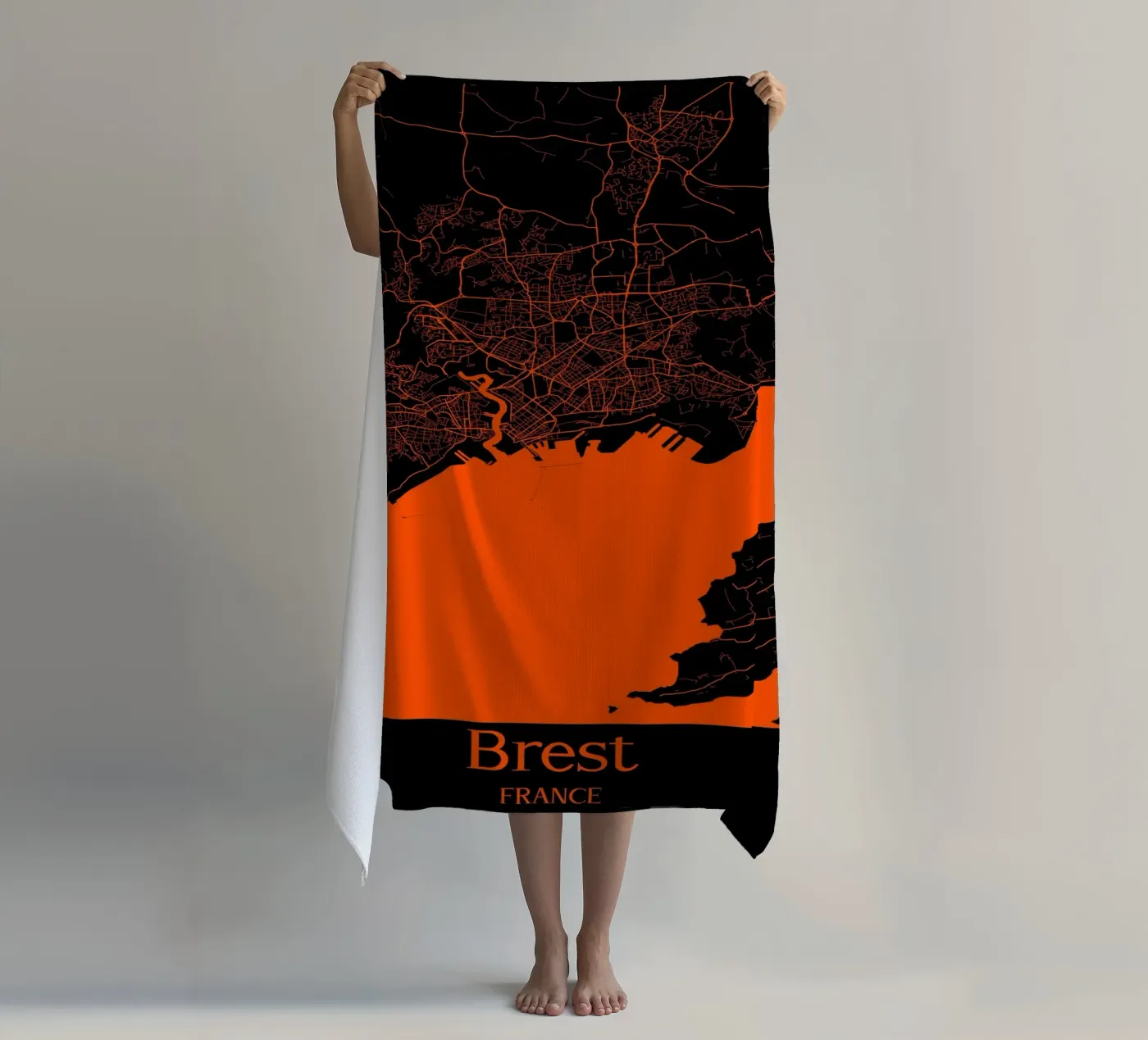 Brest strandhanddoek van MiMap