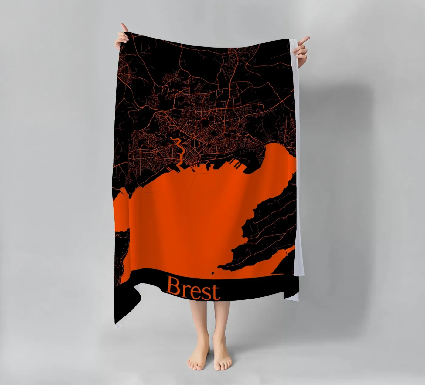 Brest strandhanddoek van MiMap