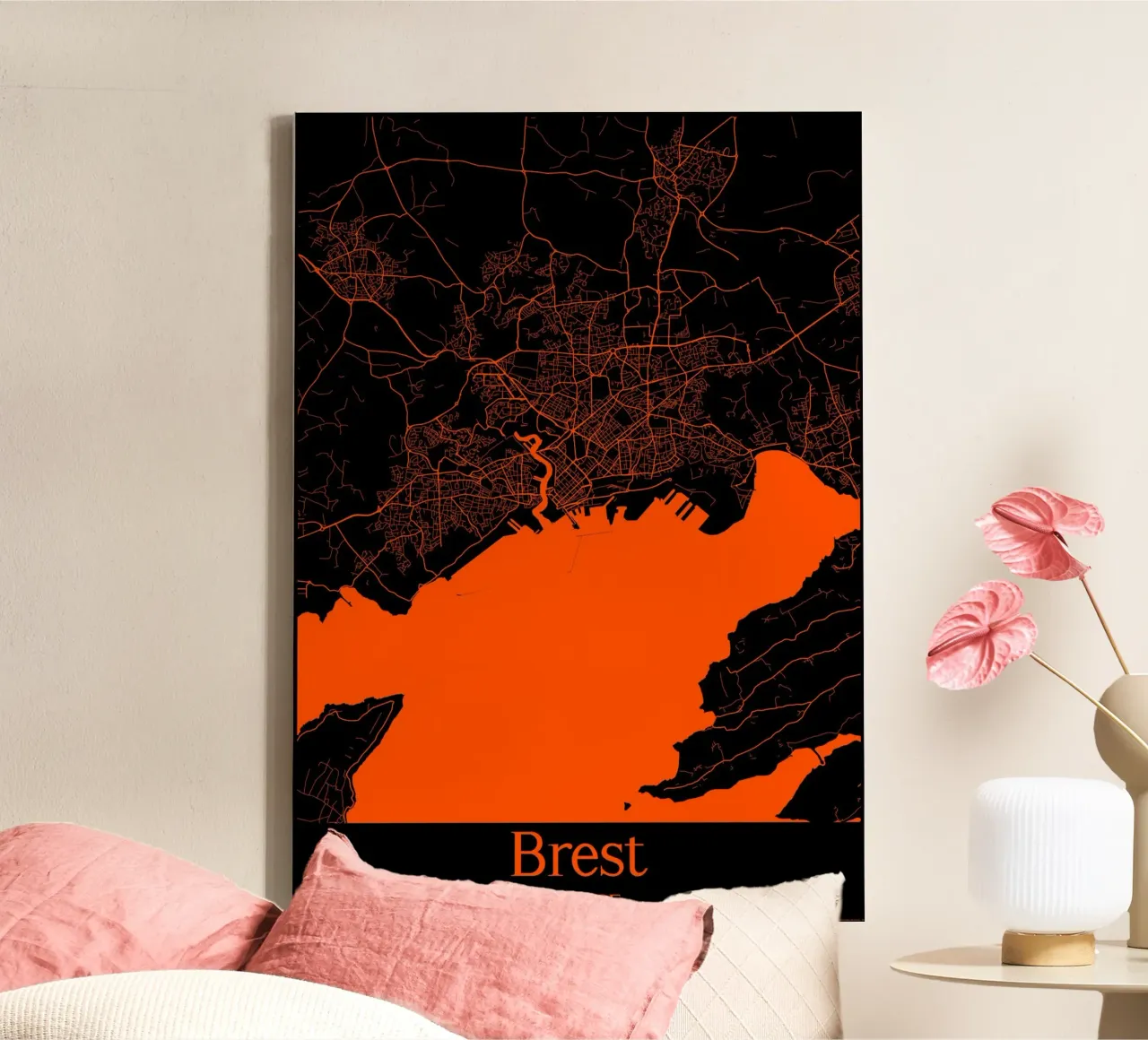 Brest tela con Cornice a cassetta da MiMap