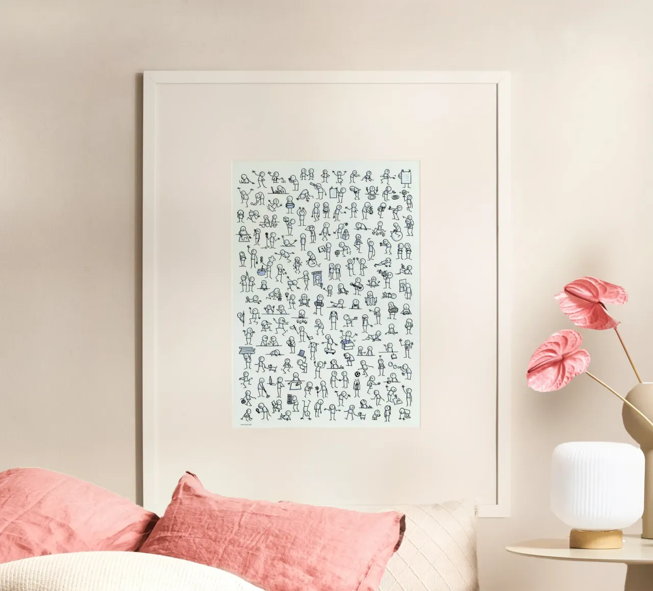 multi posture poster con telaio in alluminio da lily