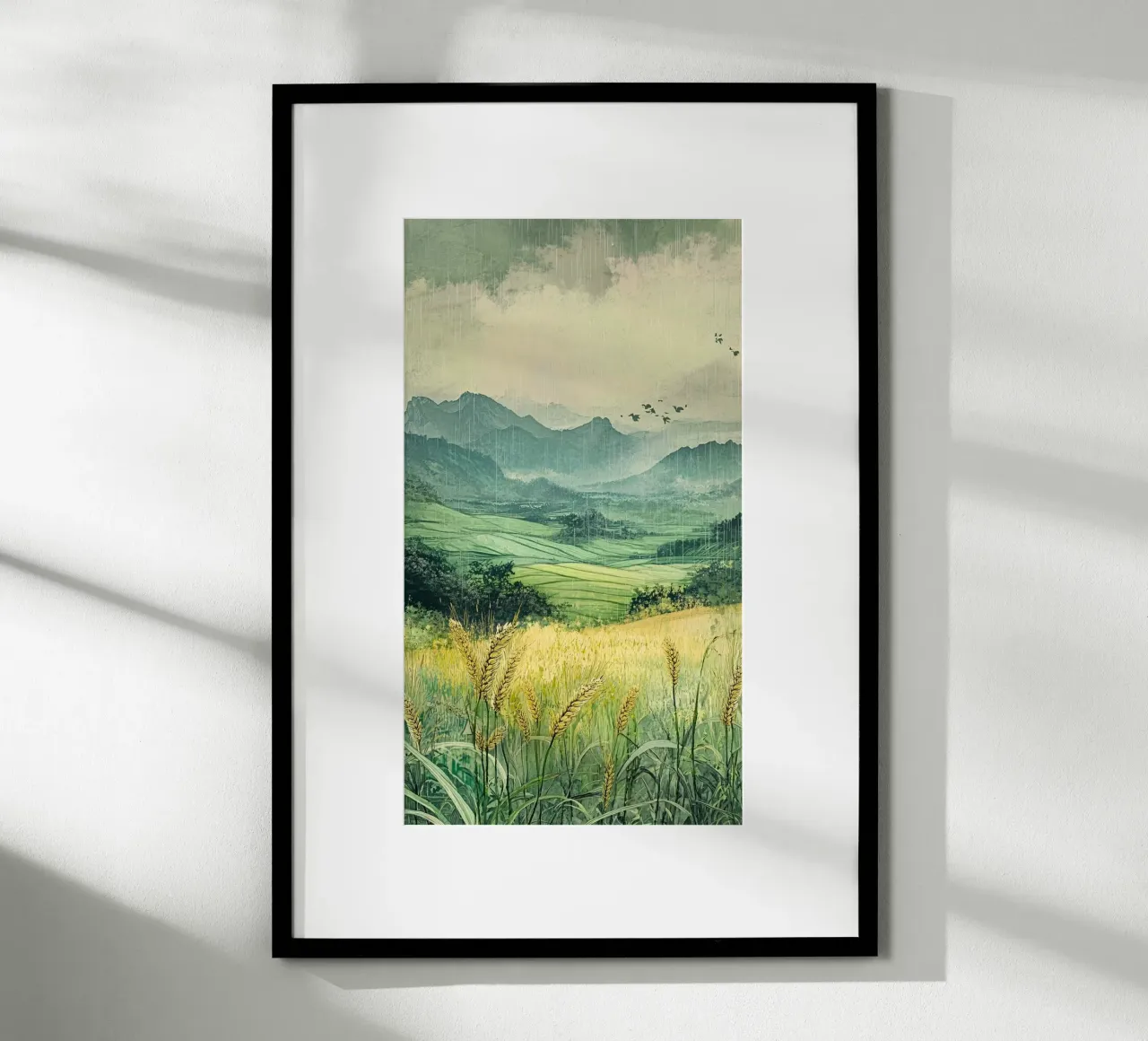 calm scenic field poster da kichin