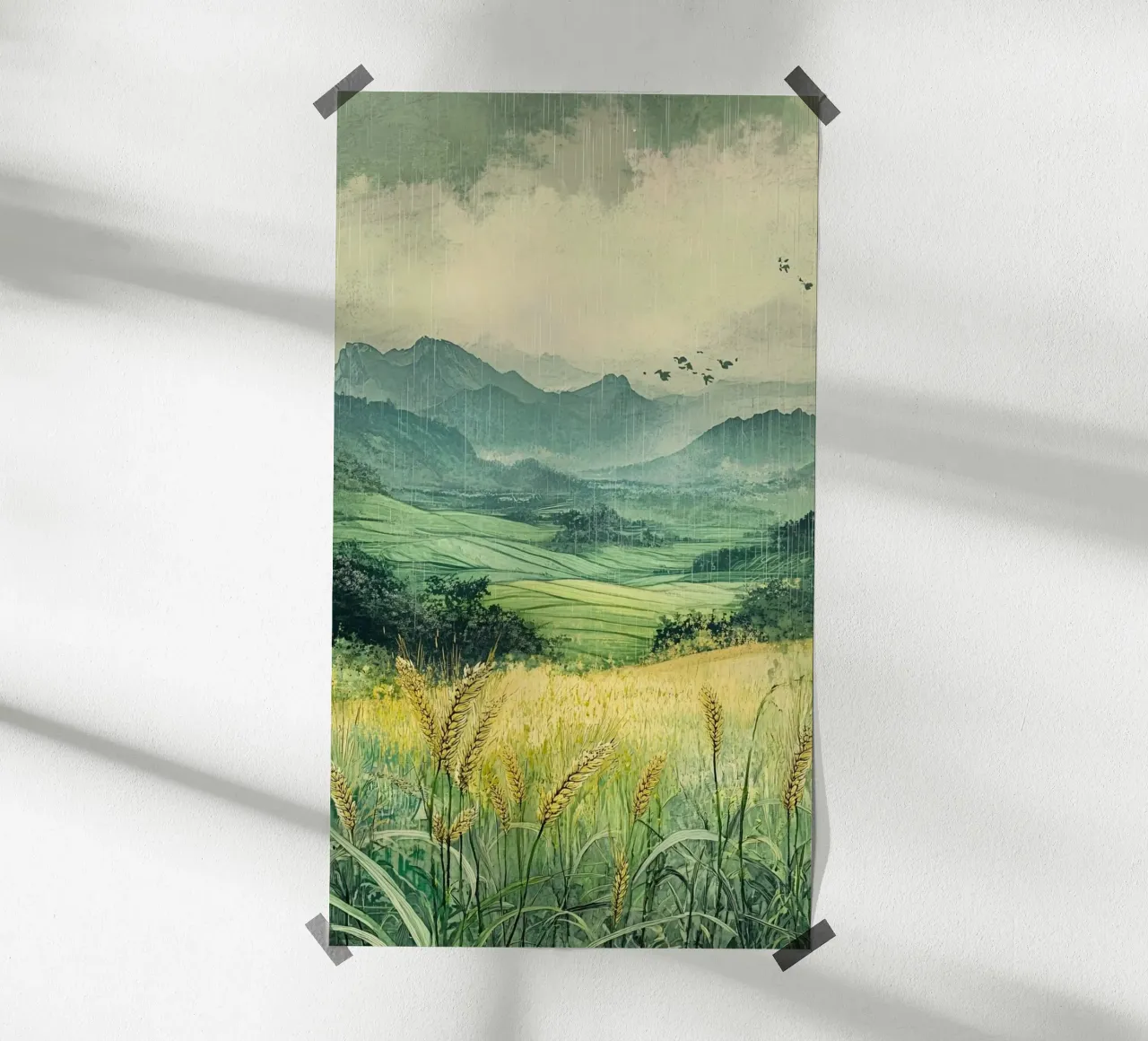 calm scenic field poster da kichin