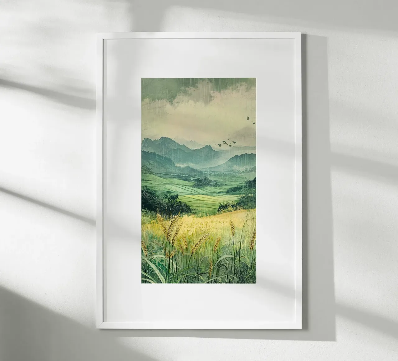 calm scenic field poster da kichin