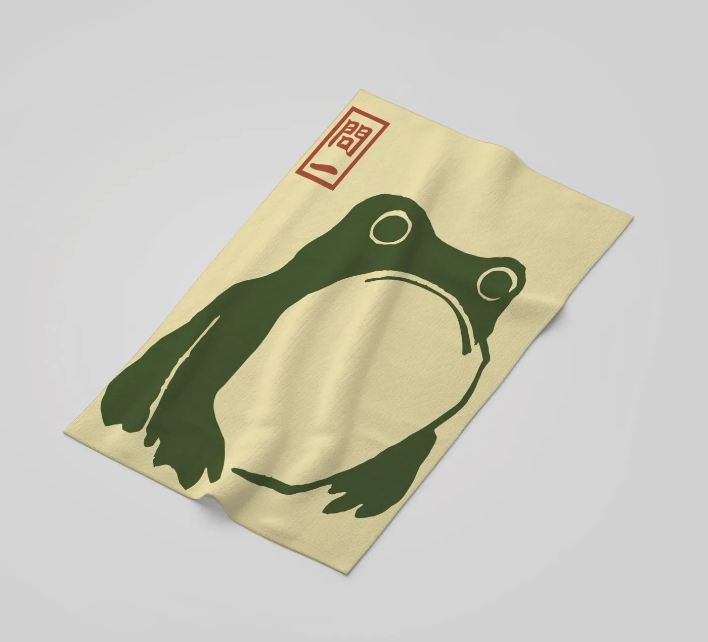 illustration Frog telo mare da vintageshop