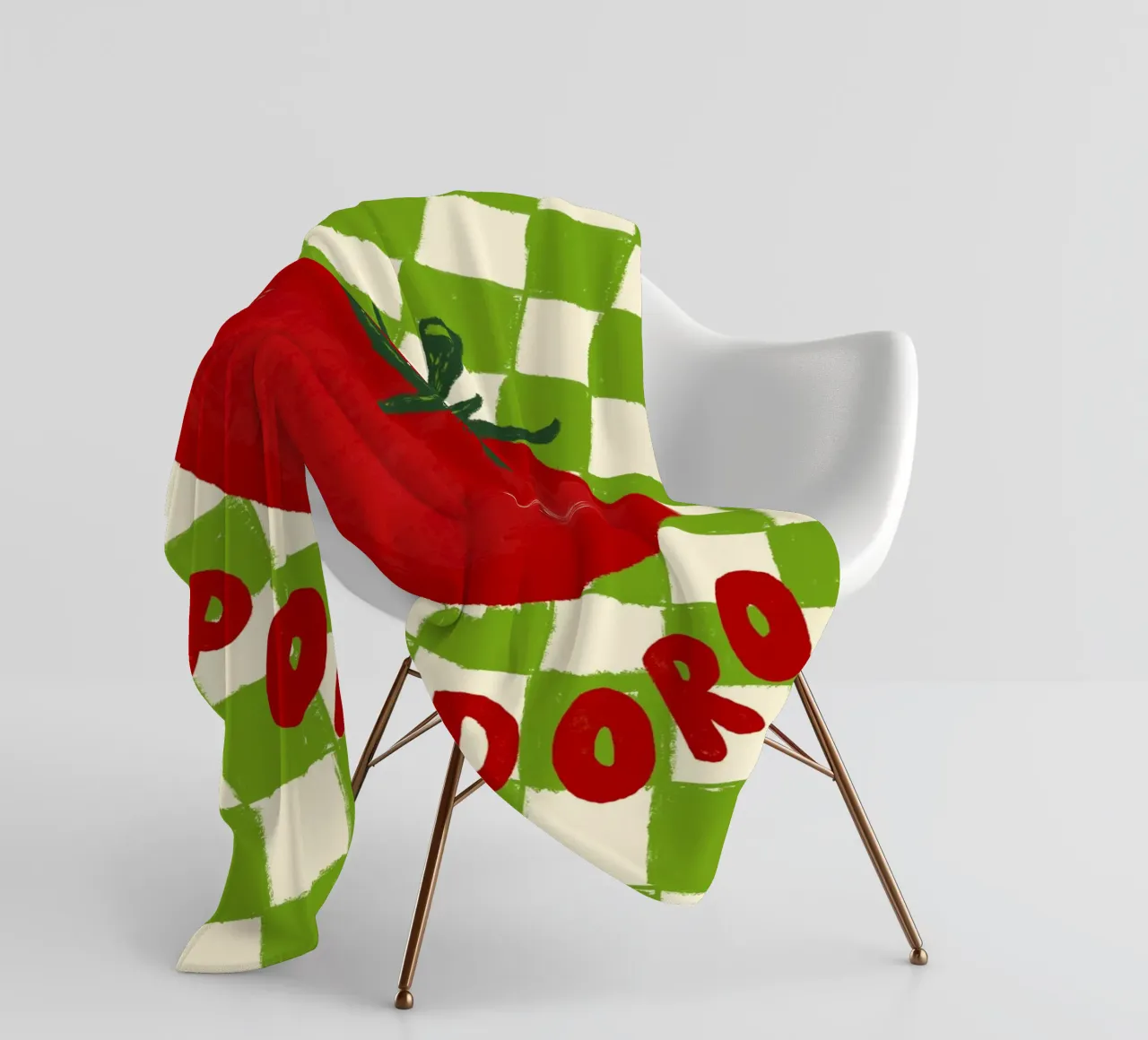 Pomodoro coperta in pile da Studio Dolci