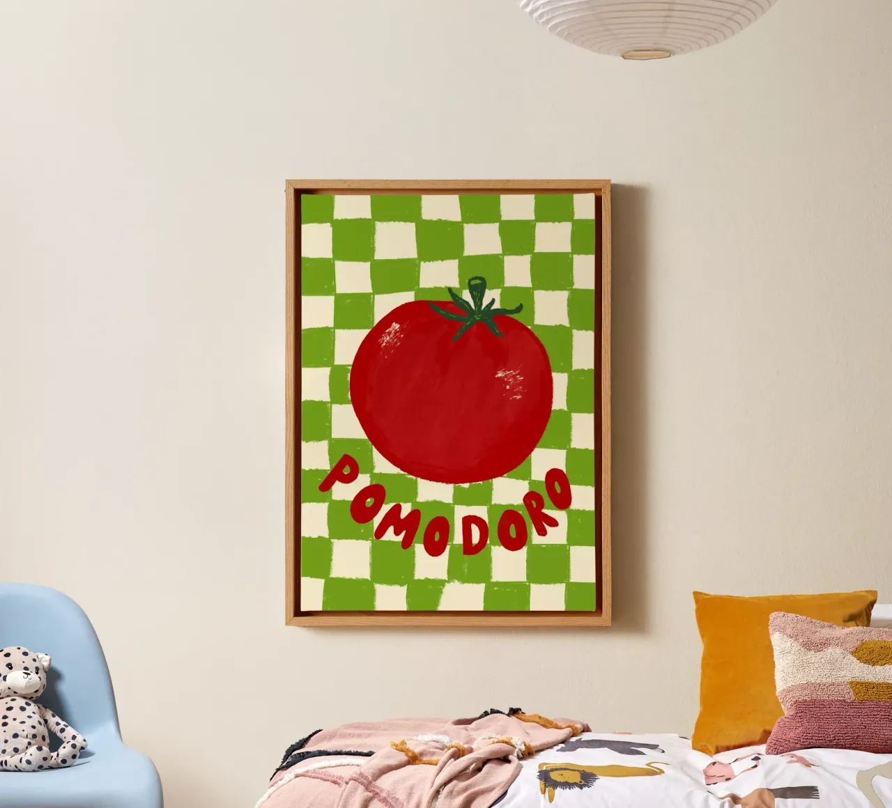 Pomodoro tela con Cornice a cassetta da Studio Dolci
