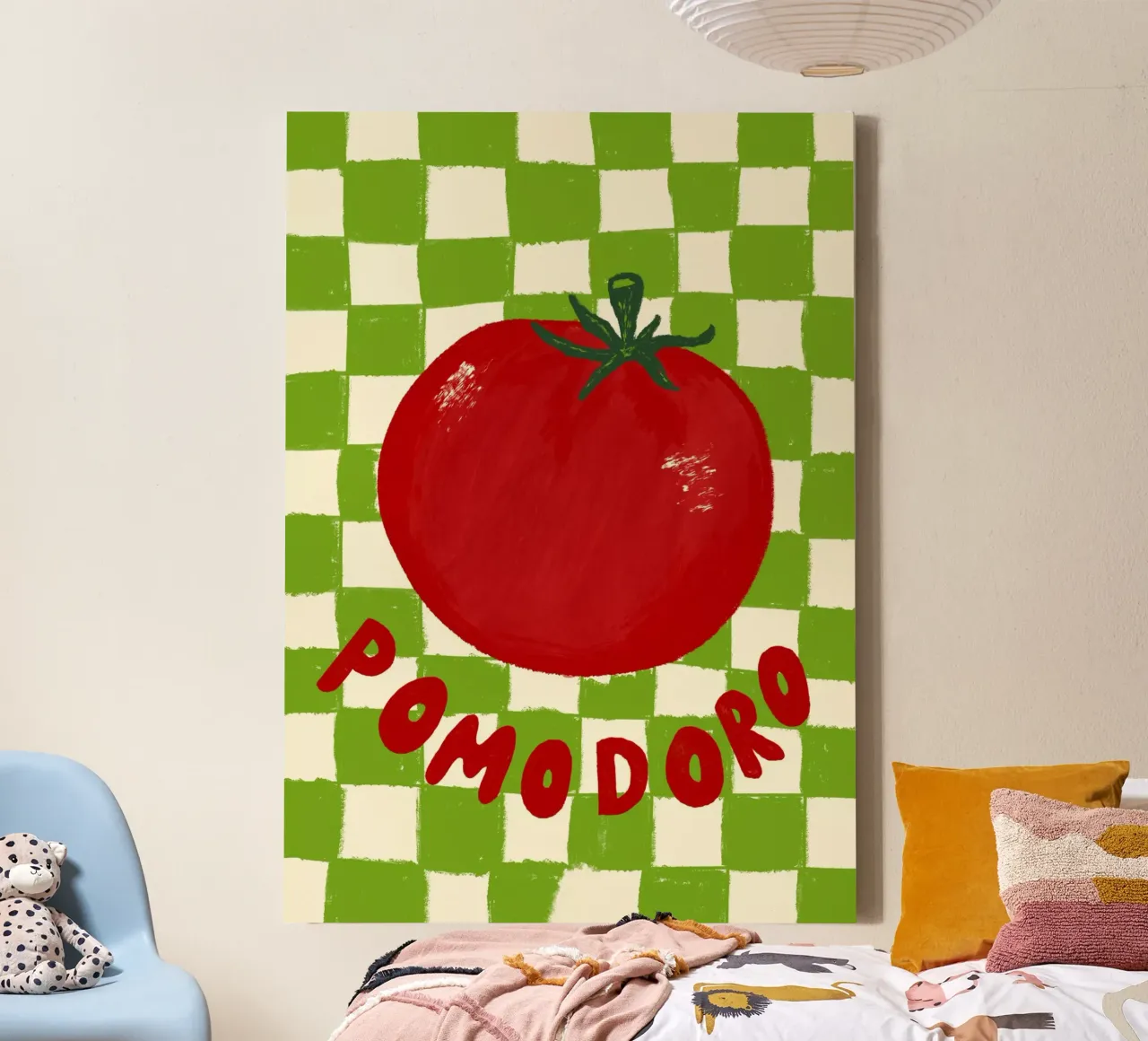 Pomodoro tela con Cornice a cassetta da Studio Dolci