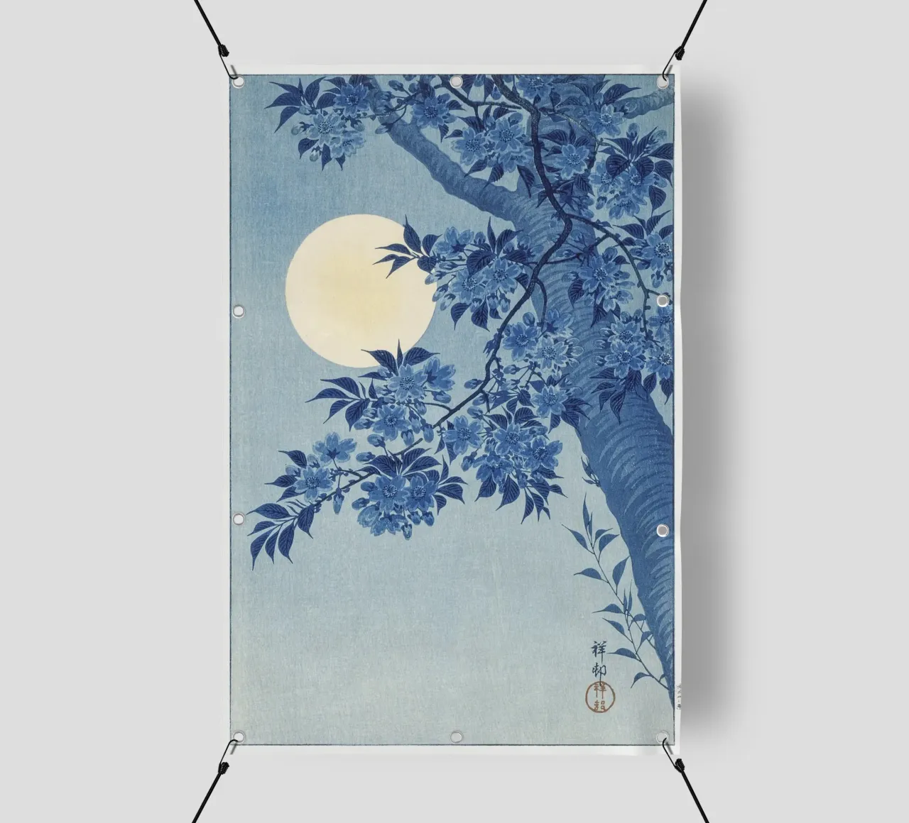 blue tree telo in pvc da vintageshop