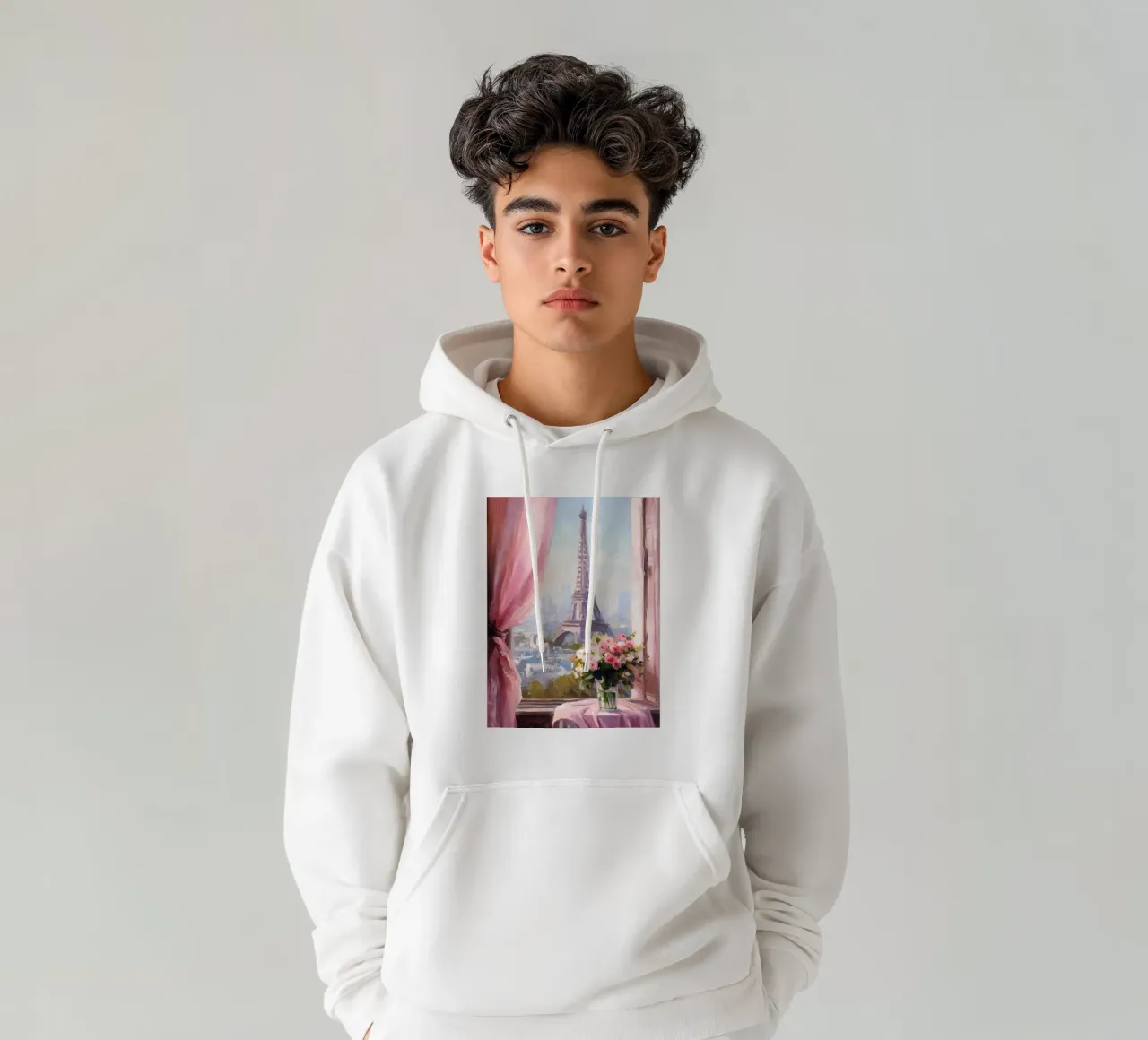 Parigi, Torre Eiffel felpa con cappuccio da IamHomeStudio