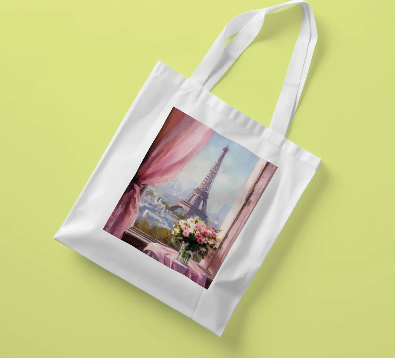 Parigi, Torre Eiffel borsa in juta da IamHomeStudio
