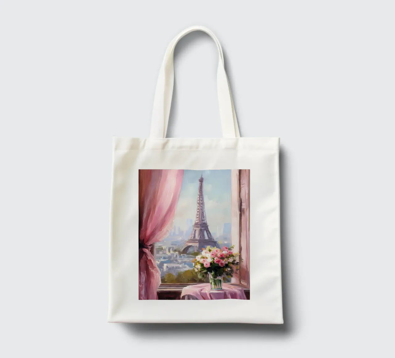 Parigi, Torre Eiffel borsa in juta da IamHomeStudio