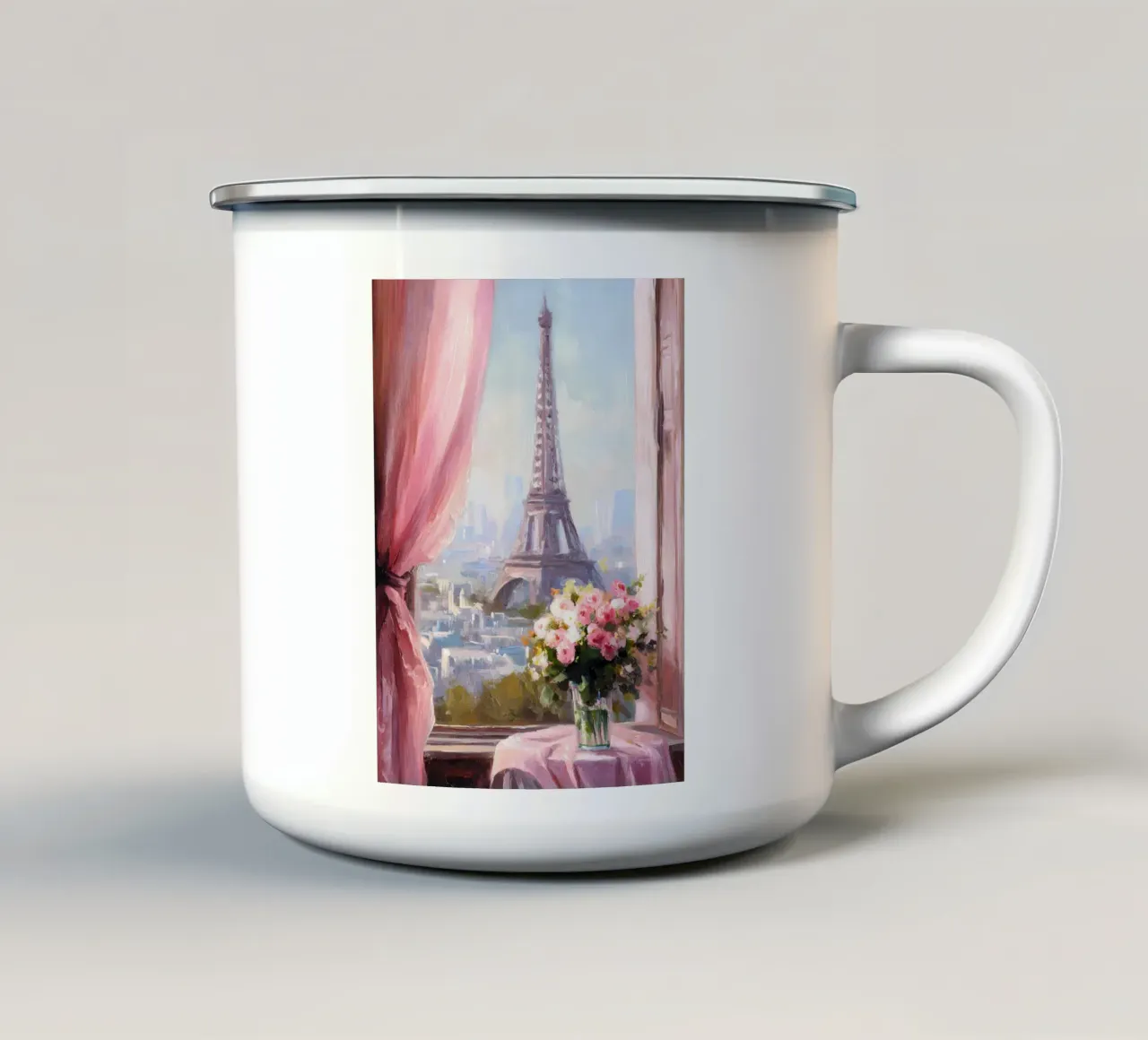 Parigi, Torre Eiffel tazza in smalto da IamHomeStudio