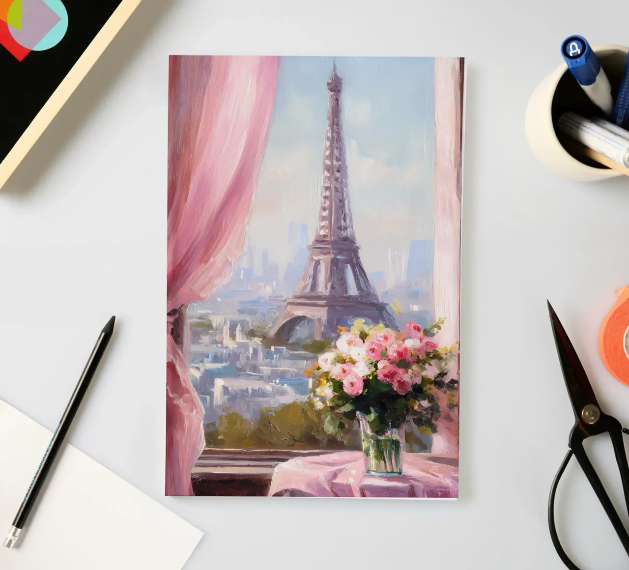 Paris, Eiffel Tower notebook by IamHomeStudio