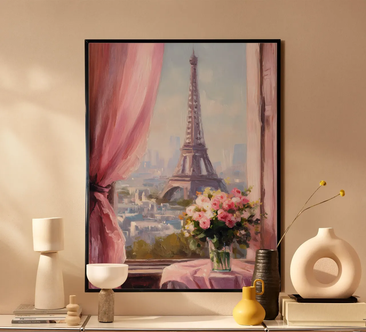 Parigi, Torre Eiffel poster con telaio in plastica da IamHomeStudio
