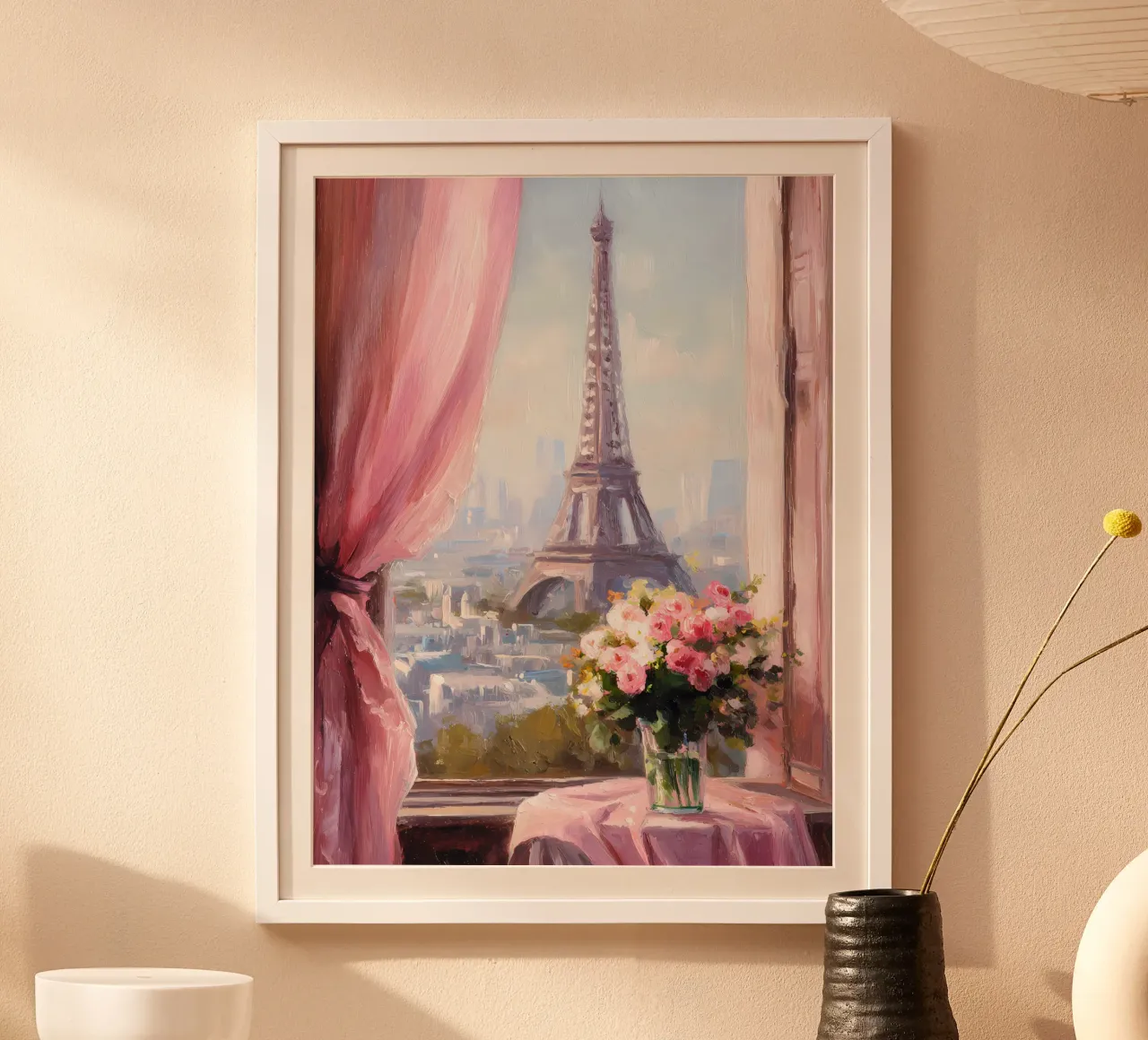 Parigi, Torre Eiffel poster con telaio in plastica da IamHomeStudio