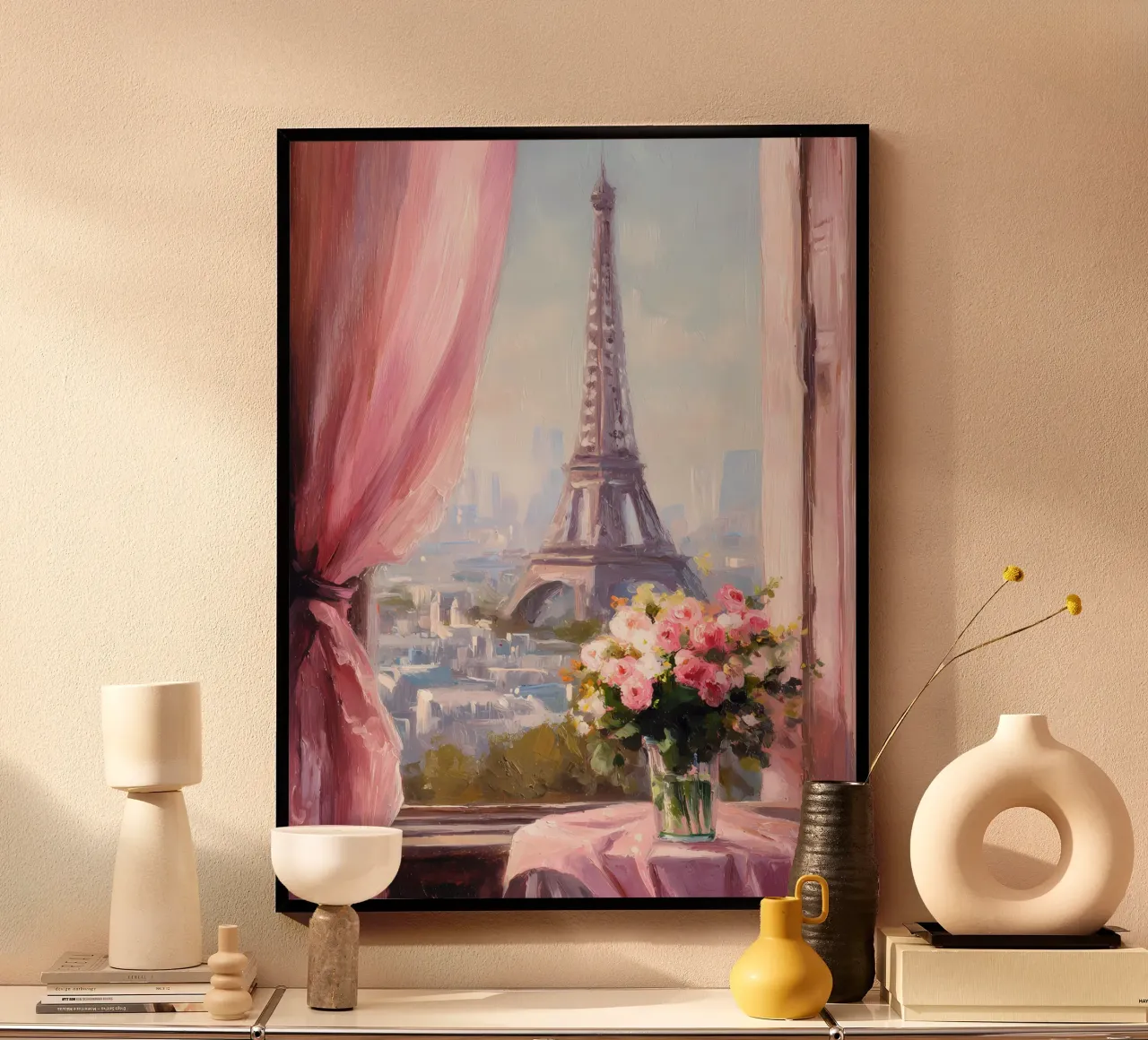 Parigi, Torre Eiffel poster con telaio in plastica da IamHomeStudio