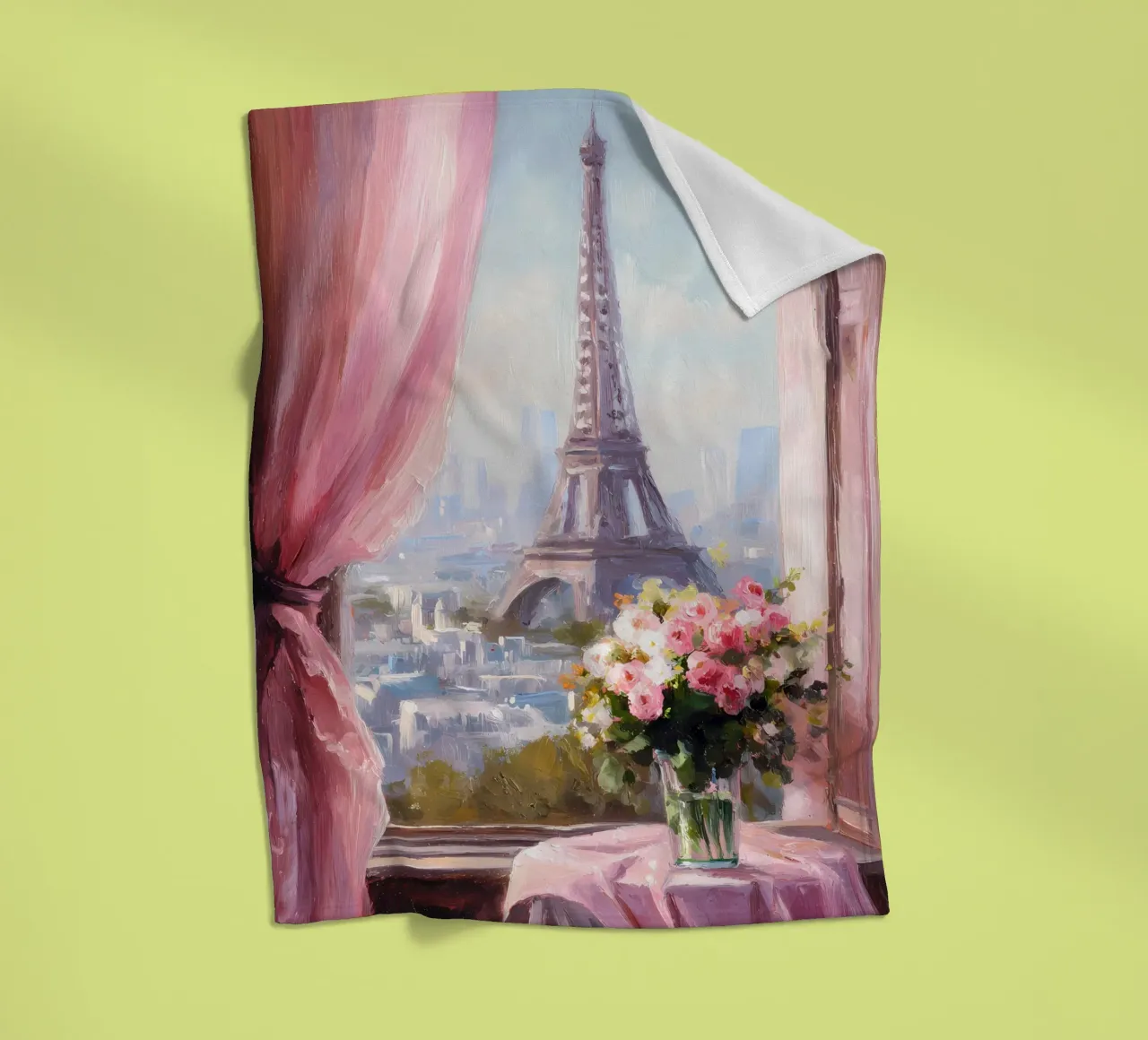 Parigi, Torre Eiffel coperta in pile da IamHomeStudio
