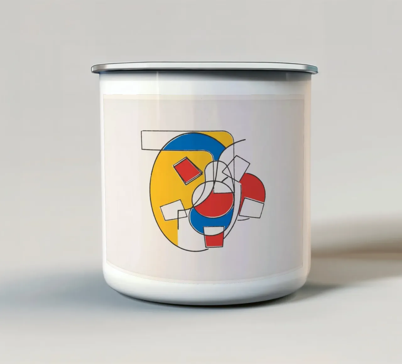 Compositie met ovaal tazza in smalto da vintageshop