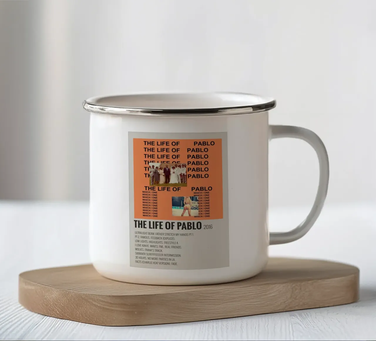 La vita di Pablo tazza in smalto da martina