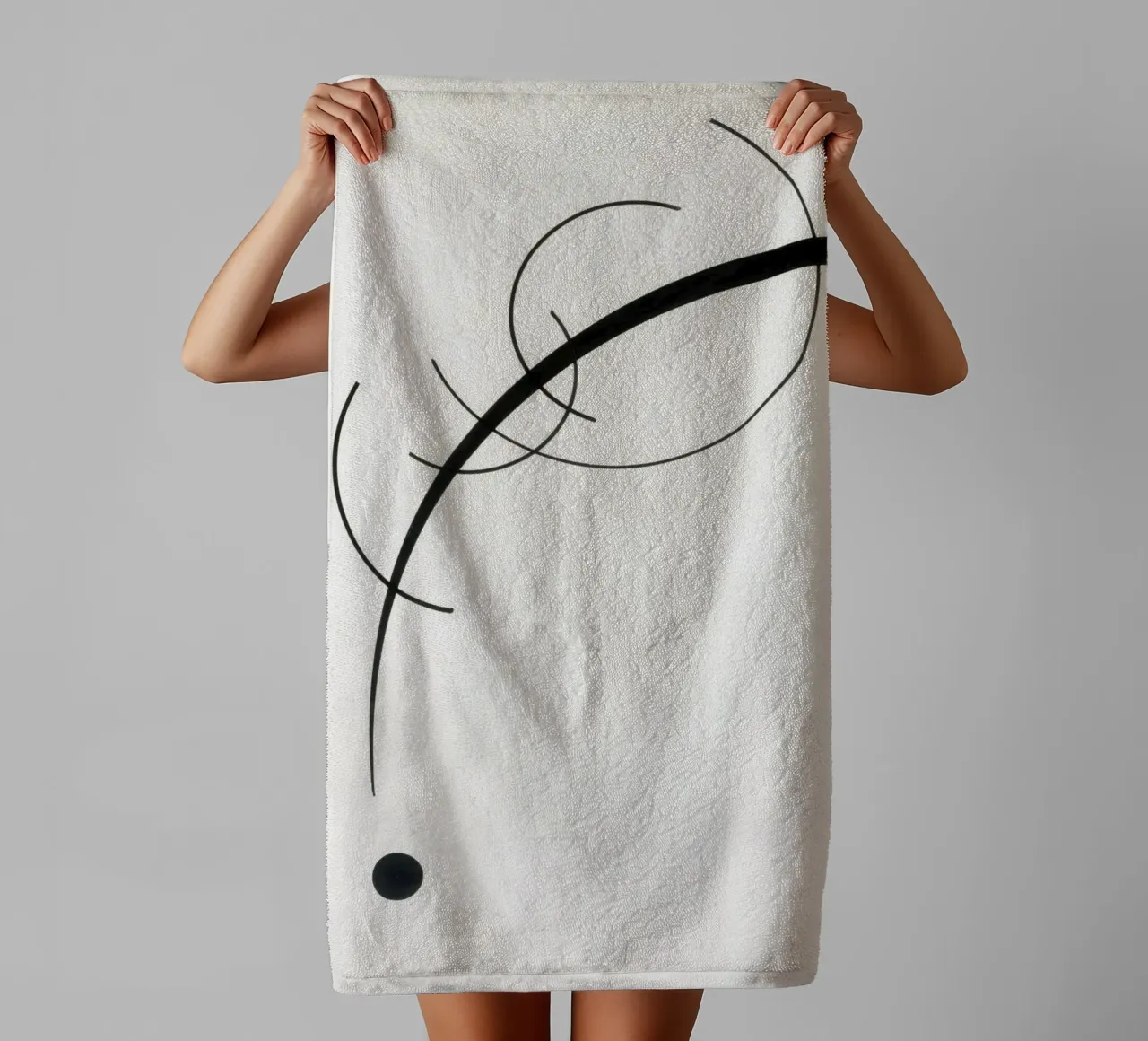 Free Curve to the Point asciugamano da bagno da vintageshop
