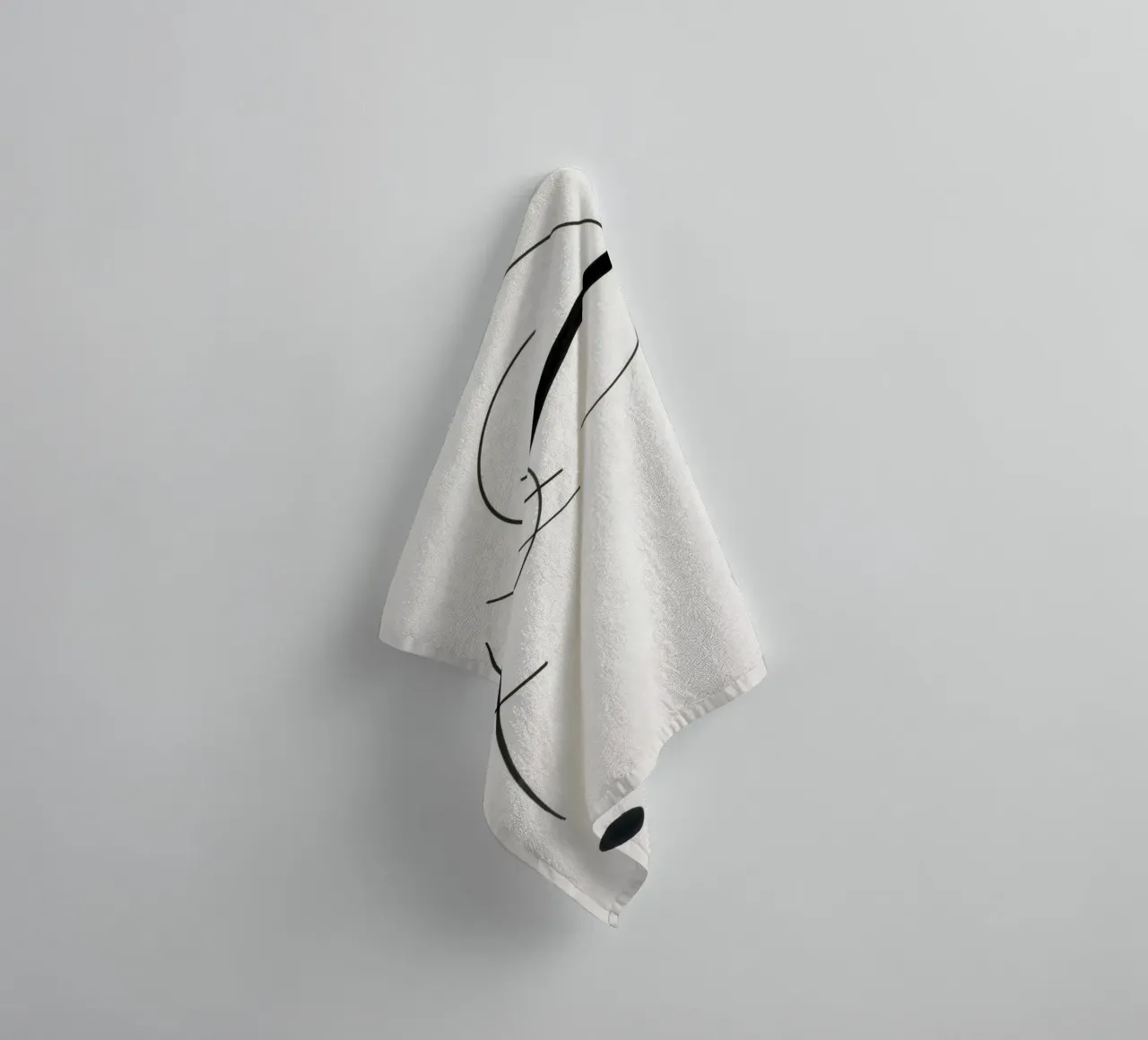 Free Curve to the Point asciugamano da bagno da vintageshop