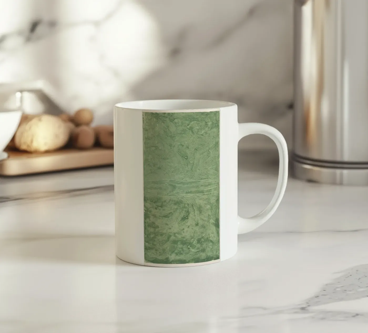 green texture ceramic mug by vintageshop