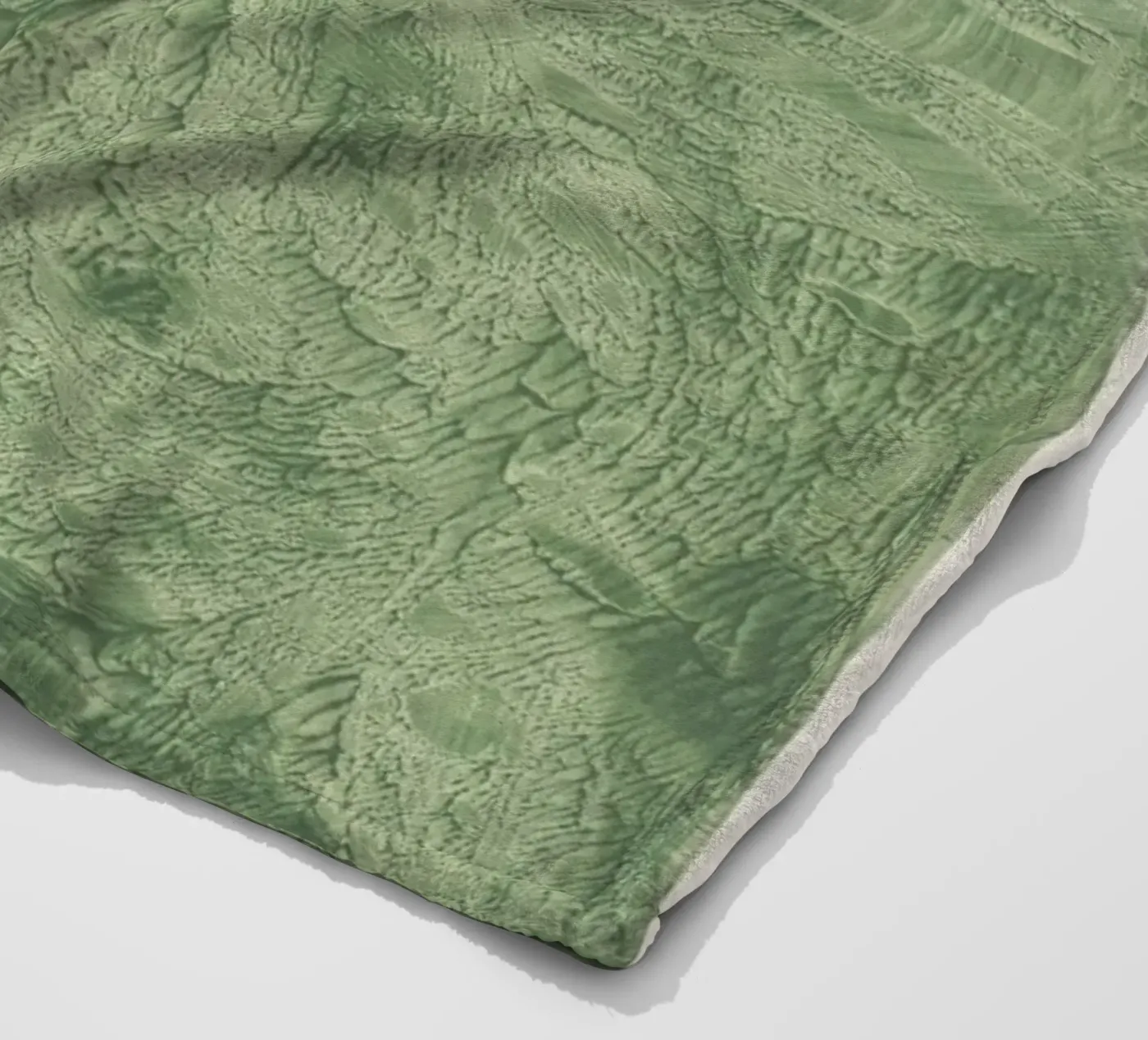 green texture Fleecedecke von vintageshop