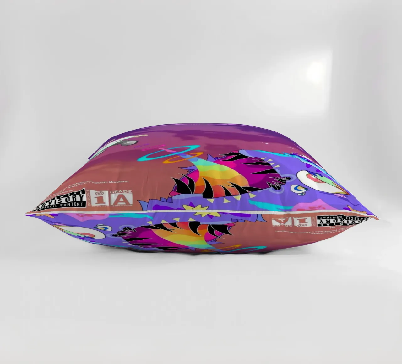 maglietta del tour di kanyes west glow in the dark cuscino da martina