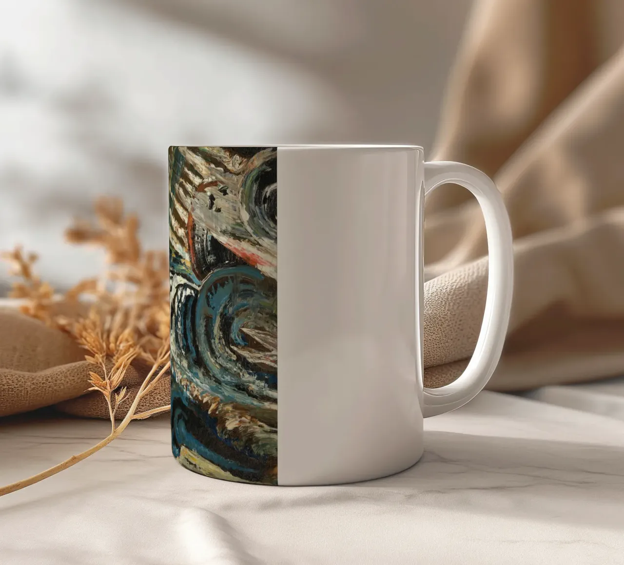 Abstract-futurist Composition tazza in ceramica da vintageshop