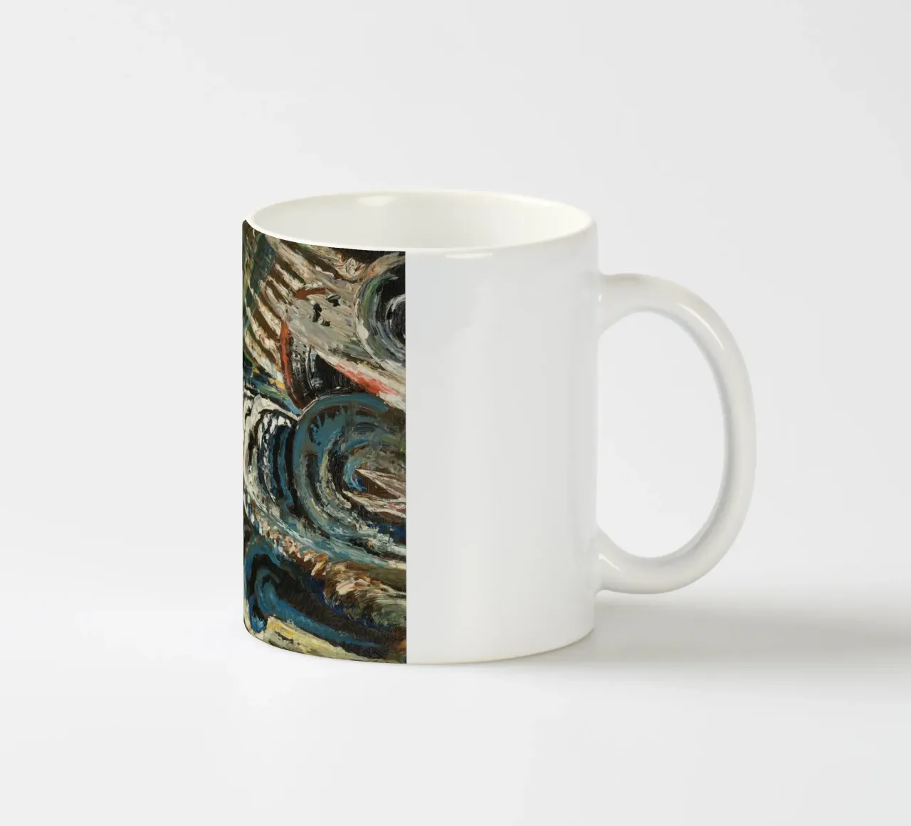 Abstract-futurist Composition tazza in ceramica da vintageshop