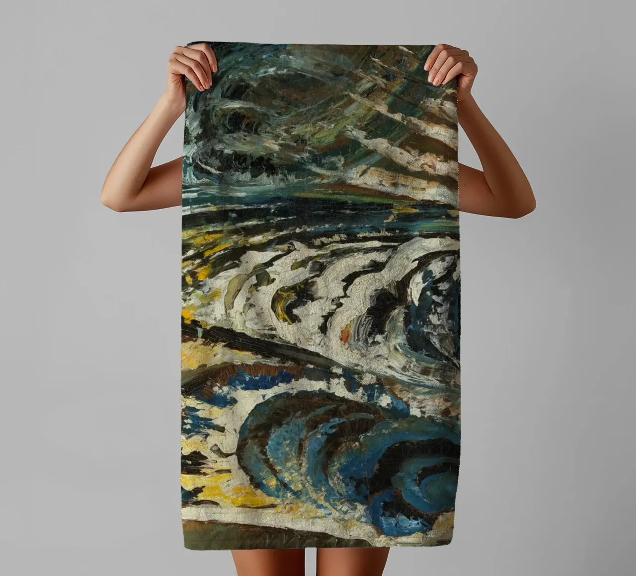 Abstract-futurist Composition asciugamano da bagno da vintageshop