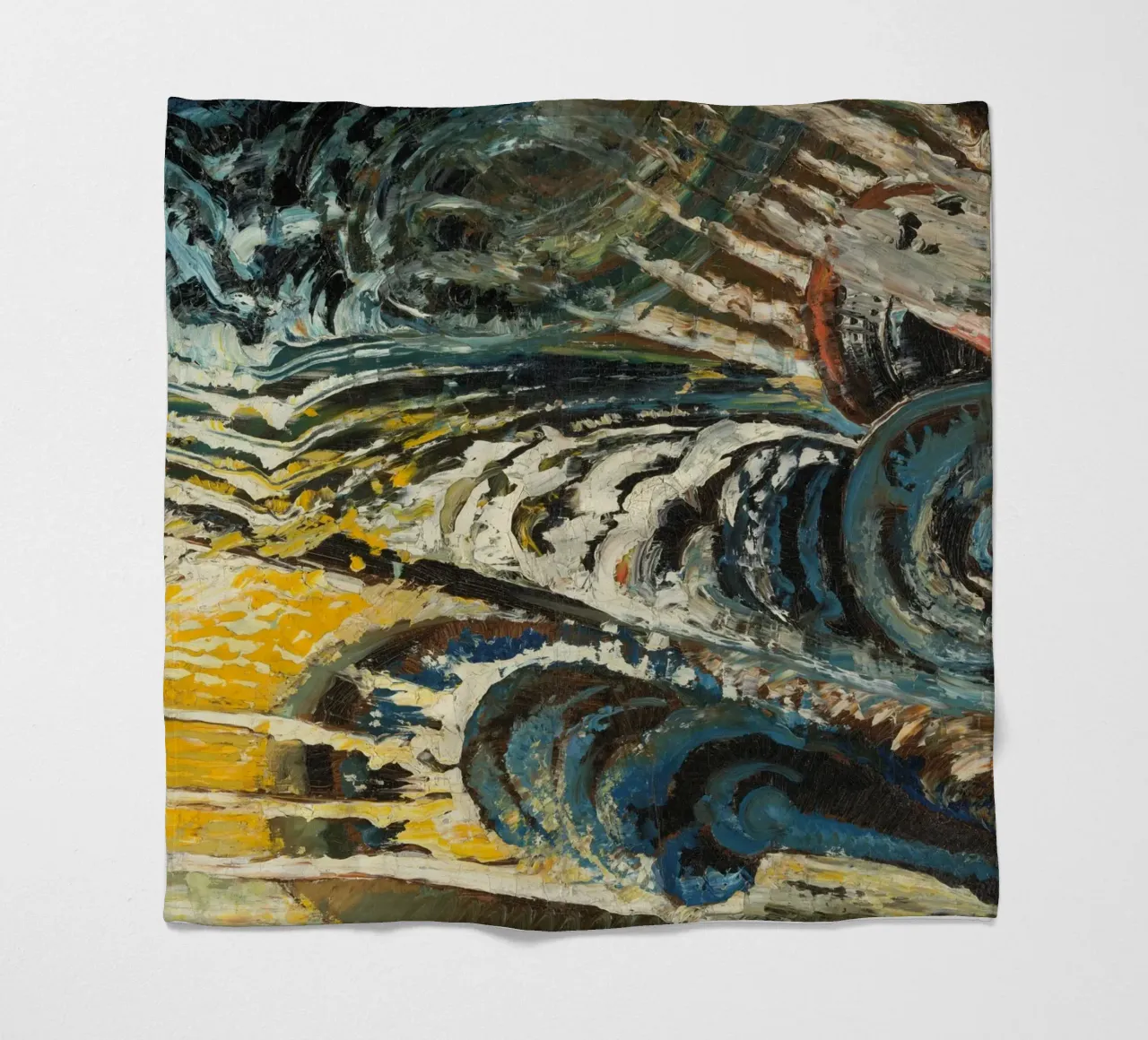 Abstract-futurist Composition coperta in pile da vintageshop