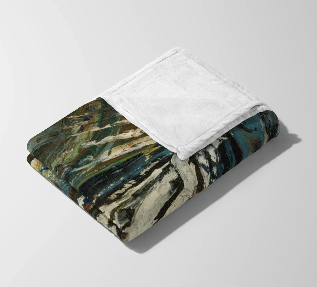 Abstract-futurist Composition coperta in pile da vintageshop