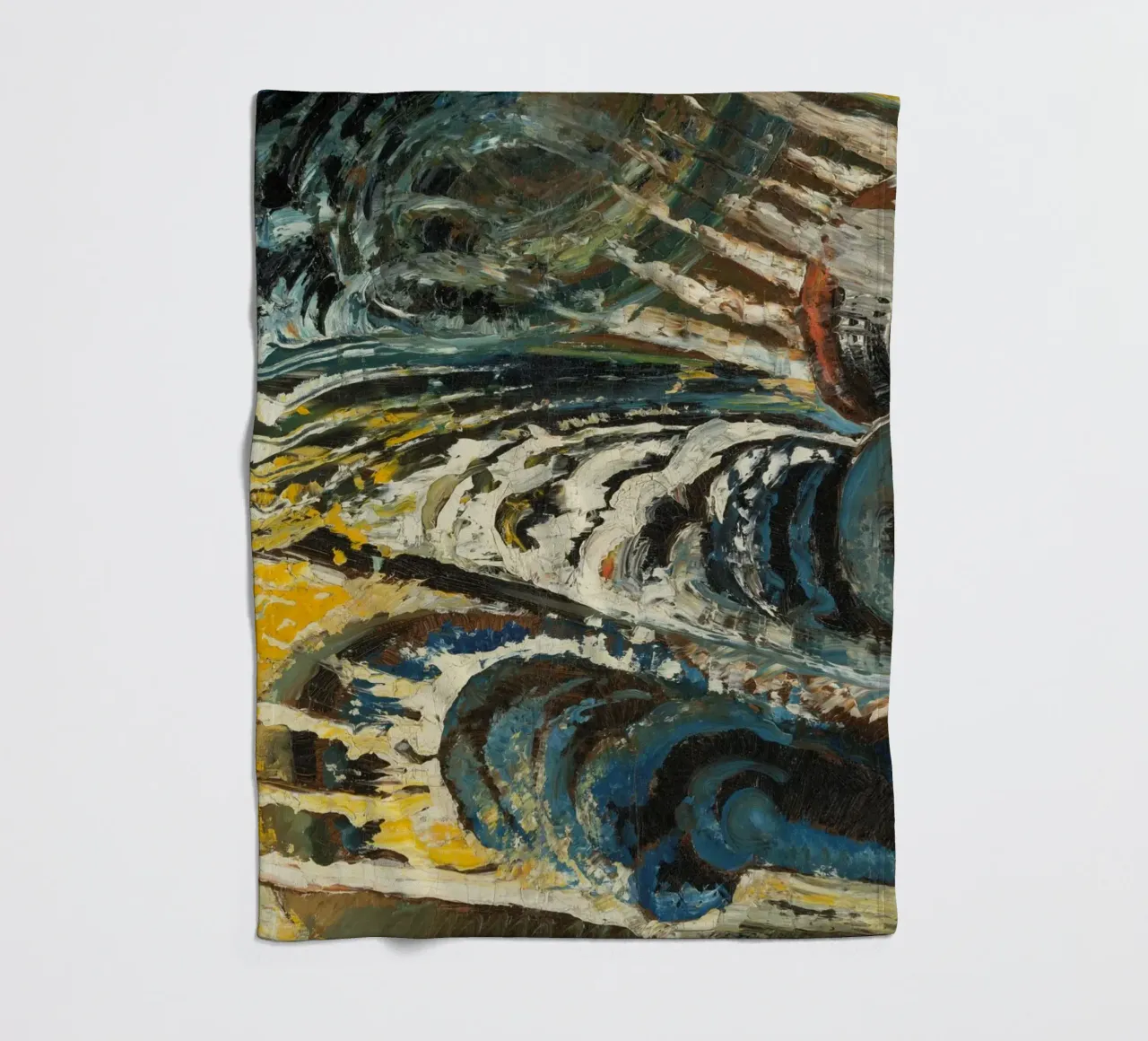 Abstract-futurist Composition coperta in pile da vintageshop