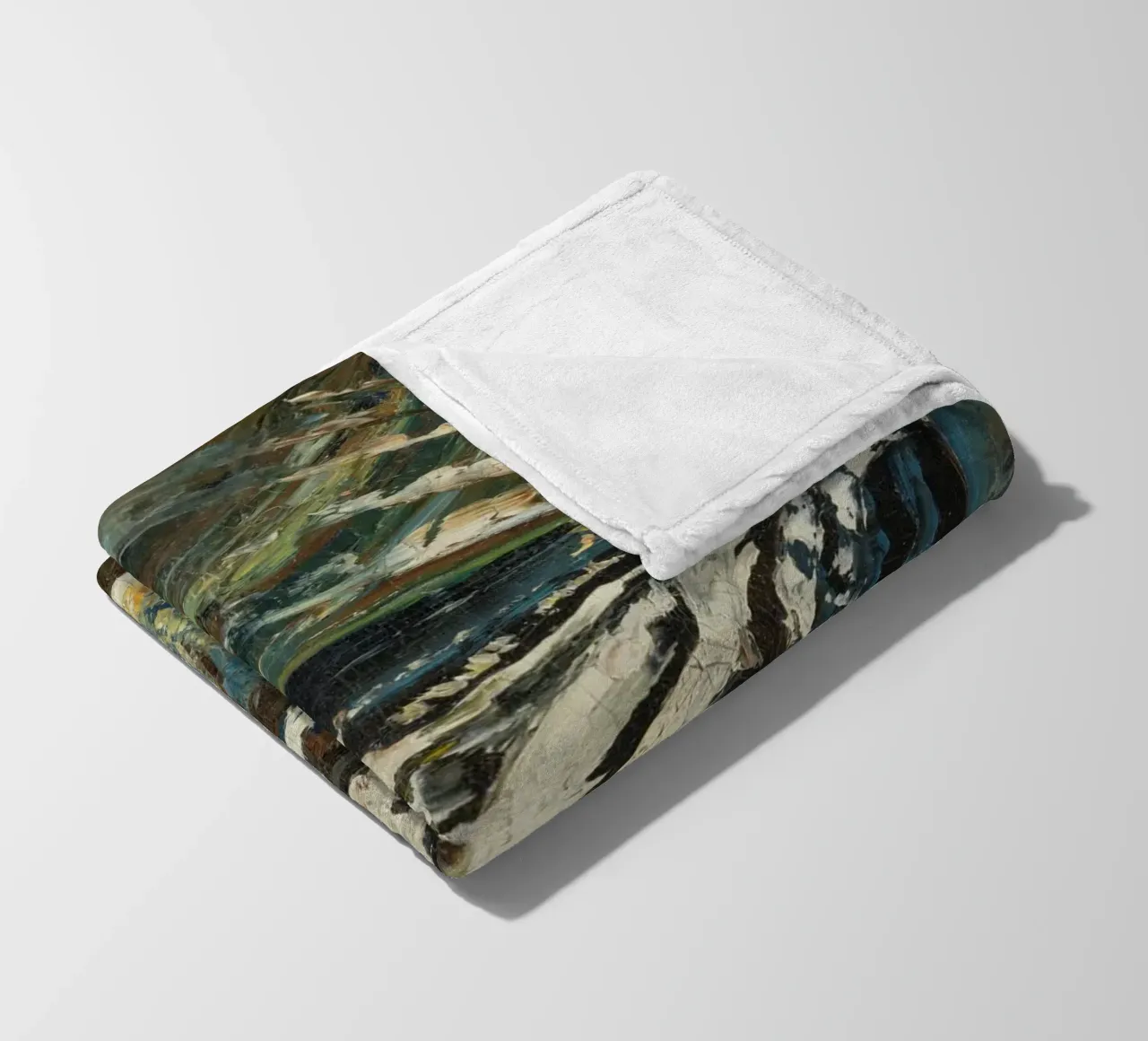 Abstract-futurist Composition coperta in pile da vintageshop