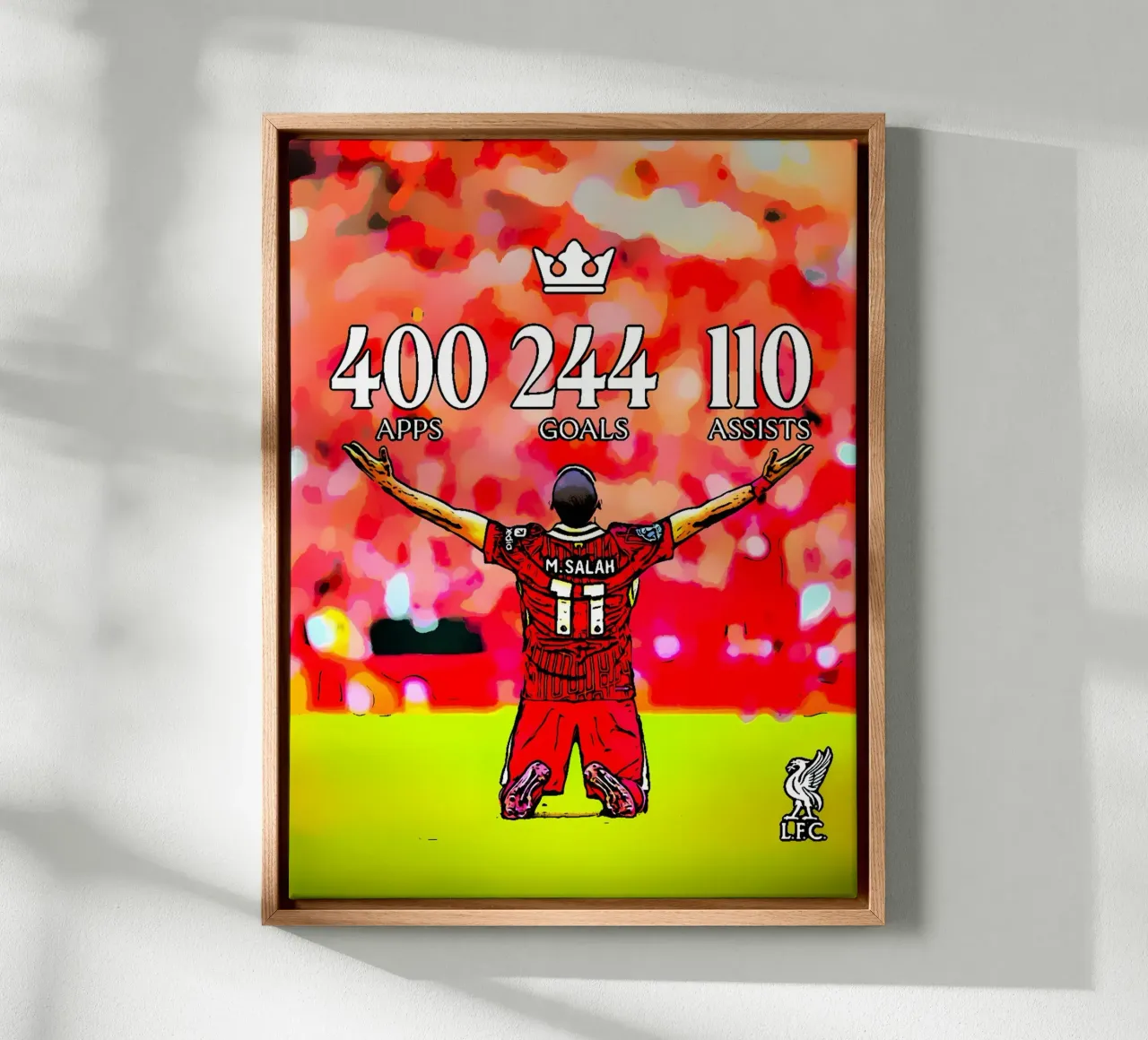 Mohamed Salah : un parcours incroyable avec Liverpool toile avec Caisse américaine de dark eagle