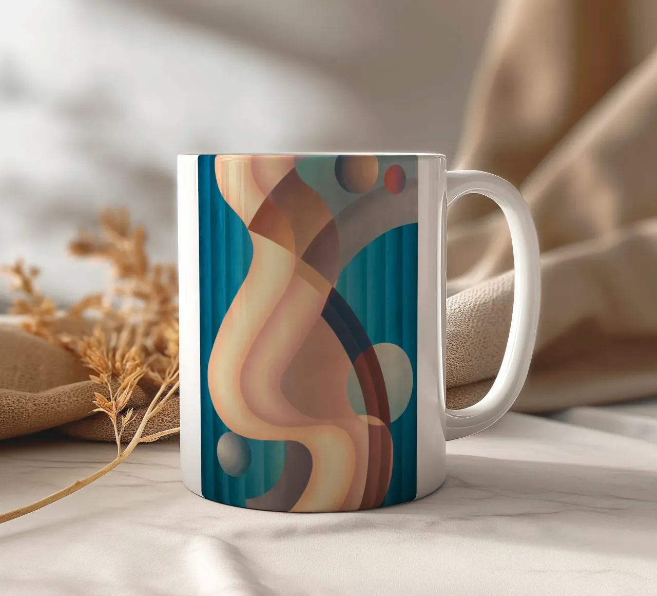Composition no. 6 tazza in ceramica da vintageshop