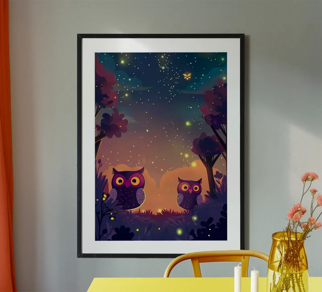 pair of owls poster da kichin