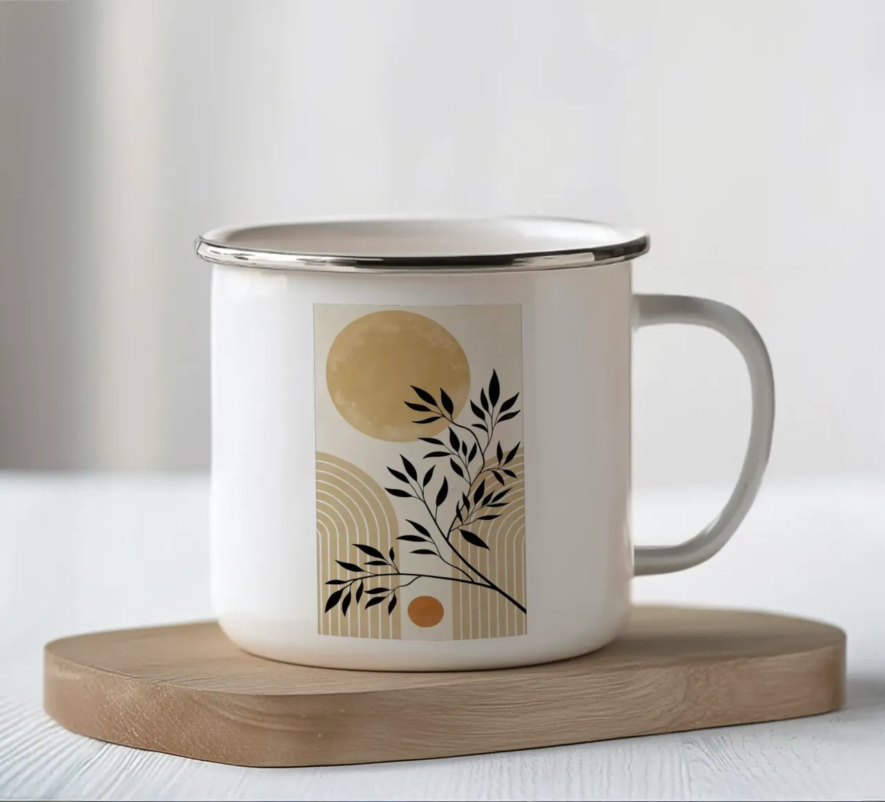 pastel sun and moon tazza in smalto da kichin
