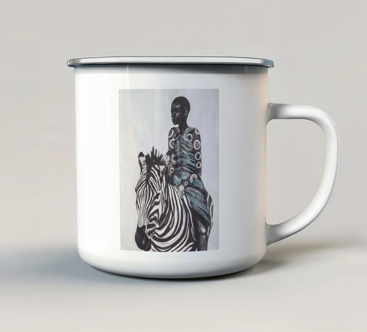 DOVE SI TROVA IL FIUME tazza in smalto da Adele.Grace