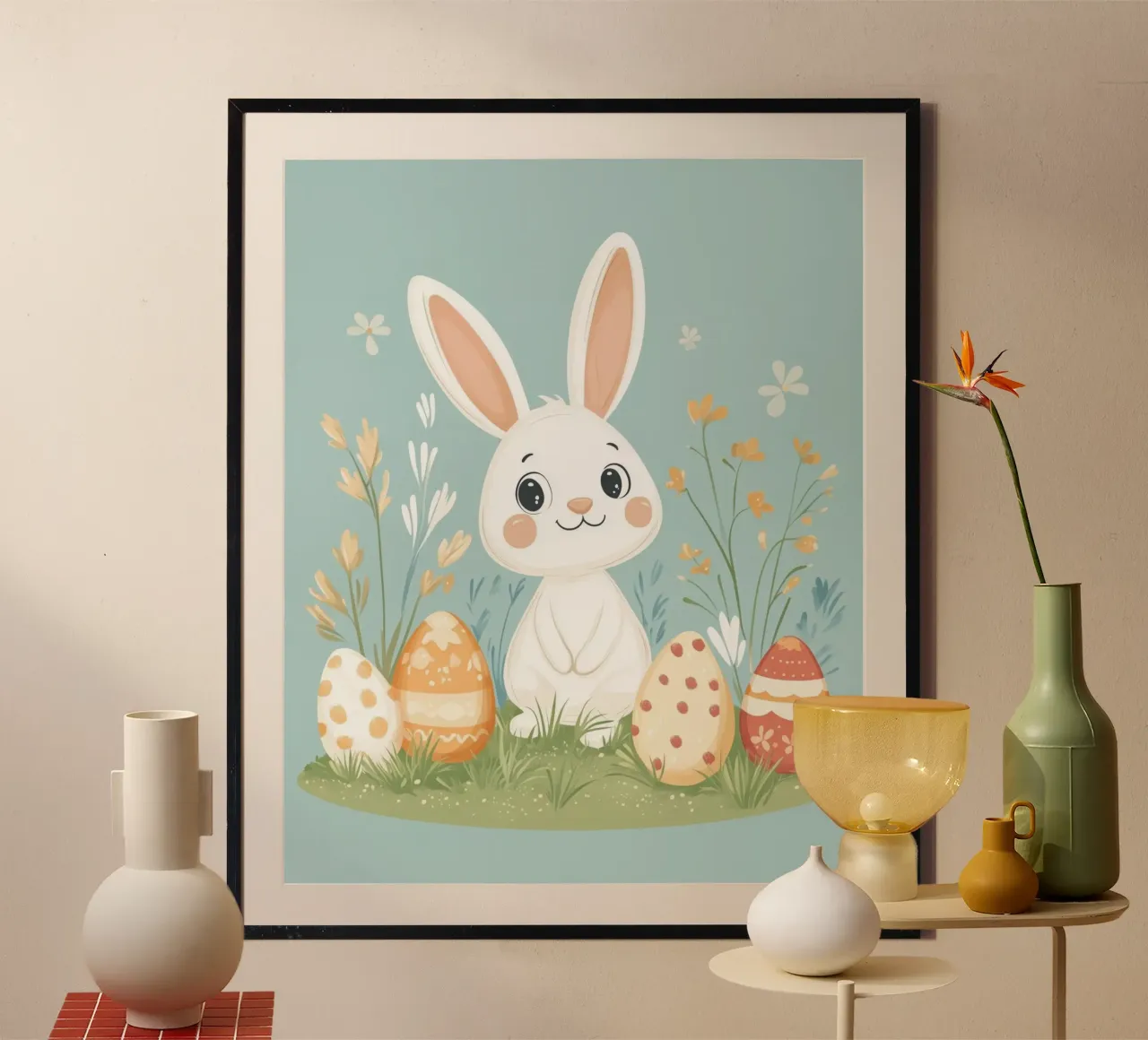 Coniglietto stravagante poster con telaio in plastica da Happy Littles