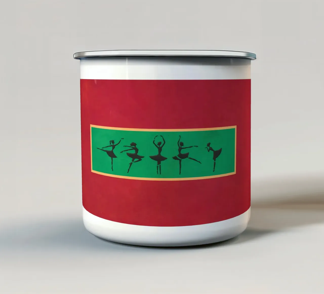 ballerina tazza in smalto da martina