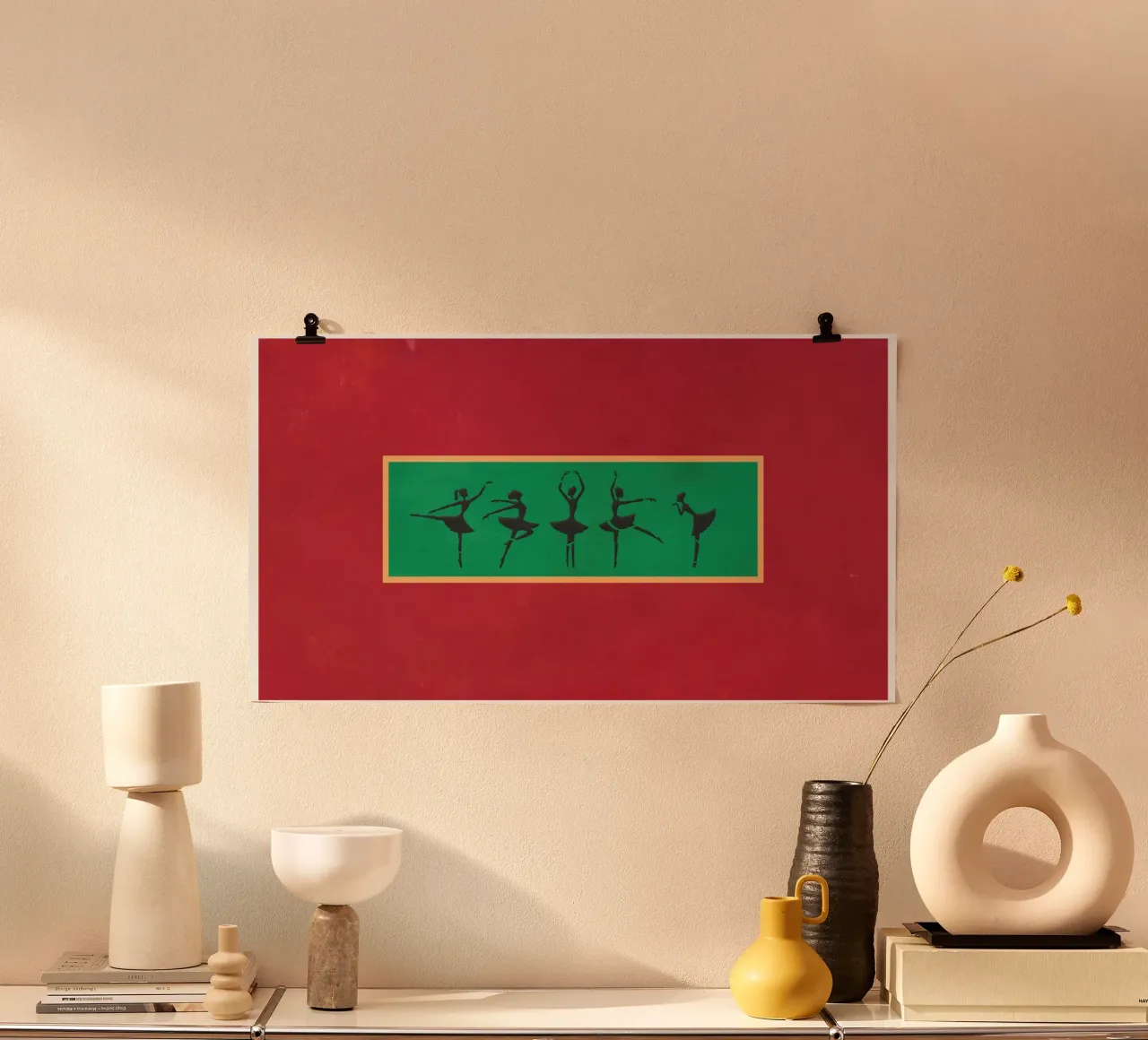 ballerina poster con telaio in plastica da martina