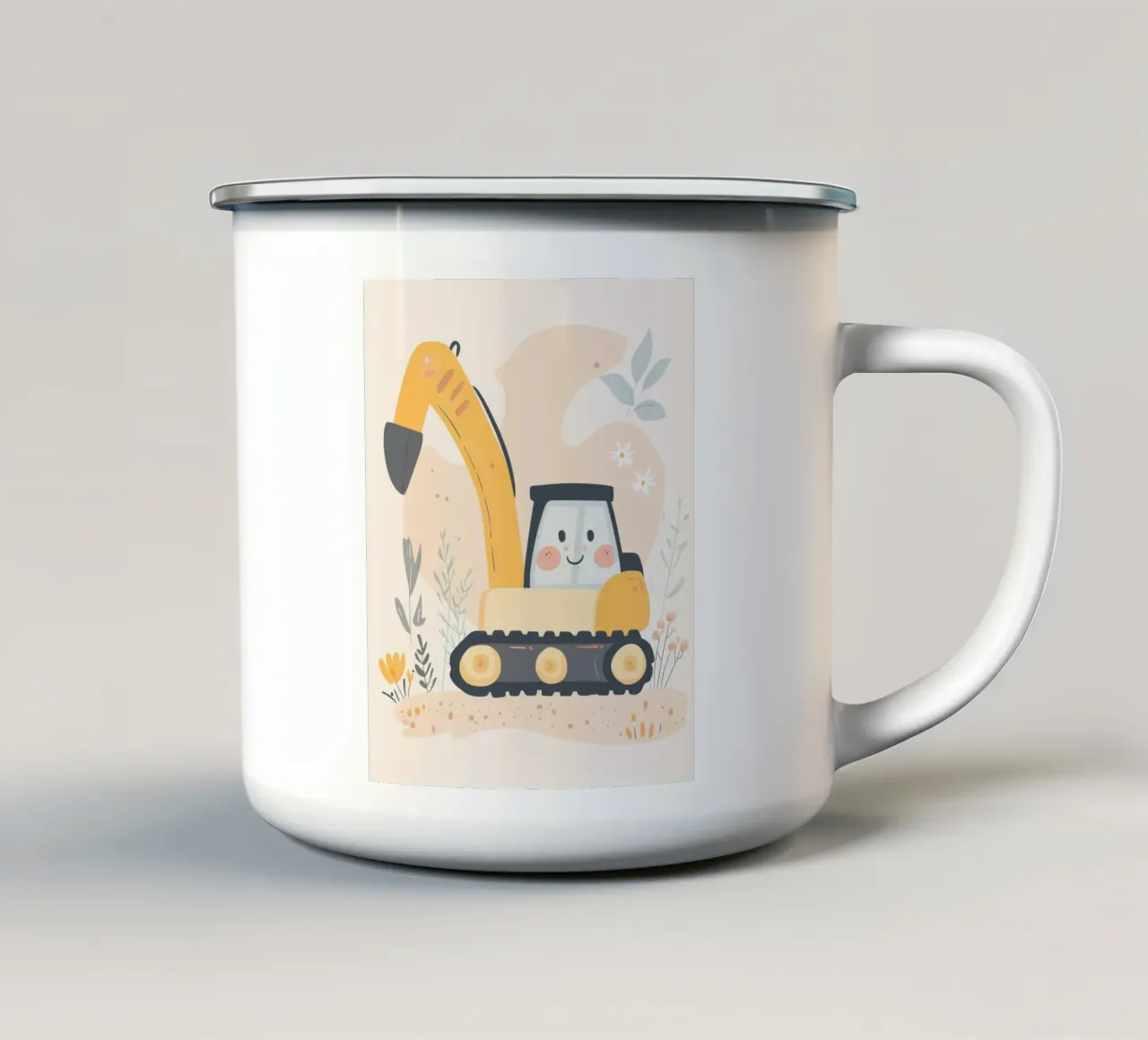 Escavatore estroso tazza in smalto da Happy Littles