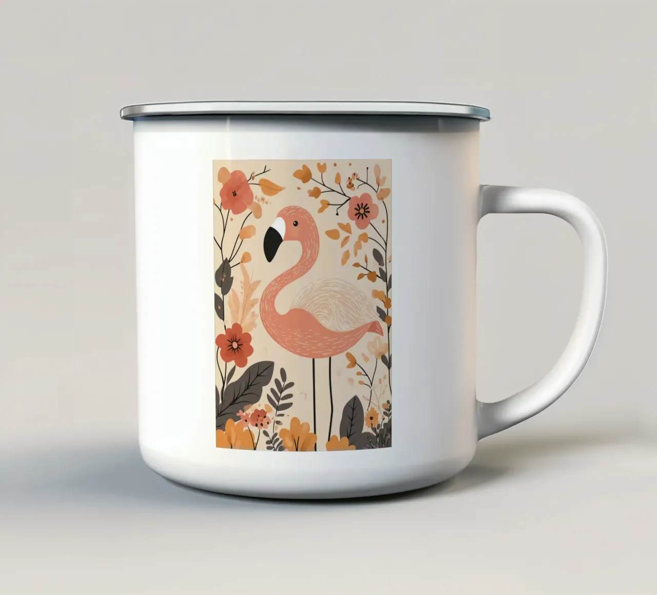 Fenicottero stravagante tazza in smalto da Happy Littles