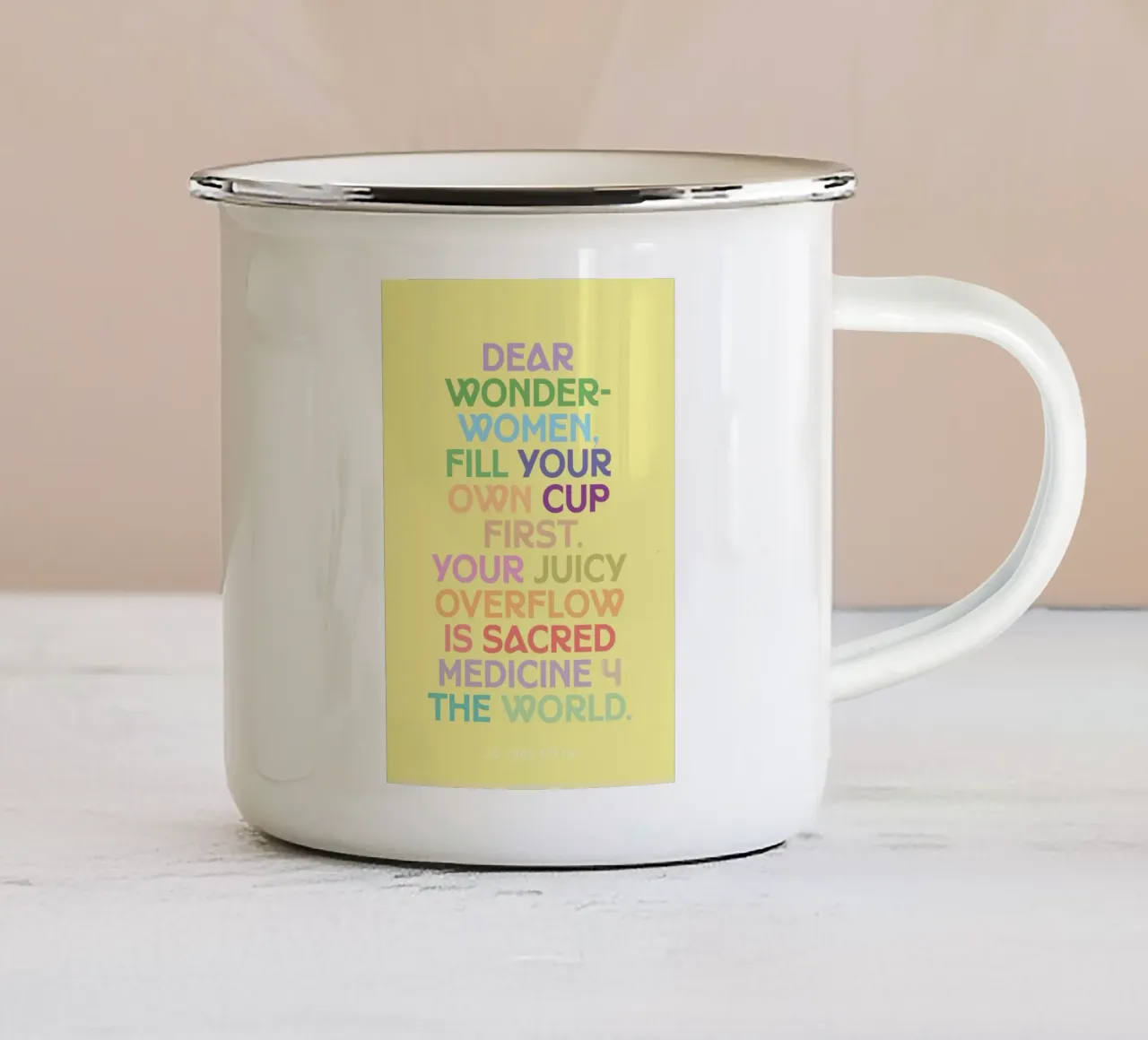 🌞 Emaille Tasse von MENTHE SAUVAGE
