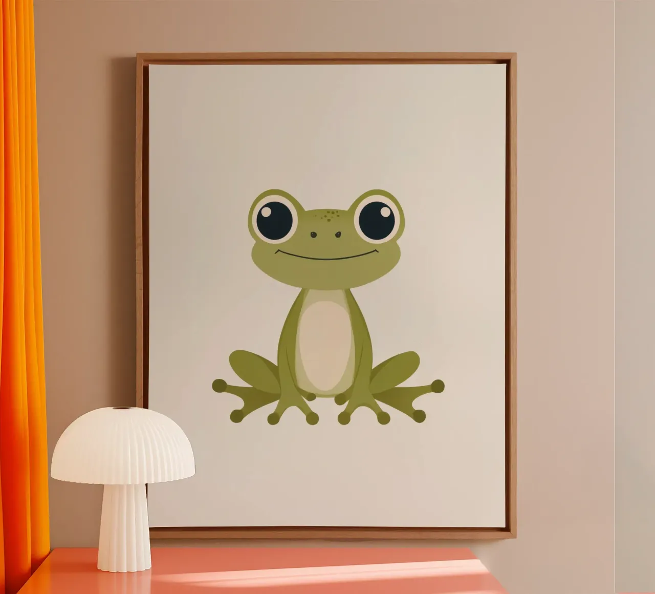 Rana stravagante tela con Cornice a cassetta da Happy Littles