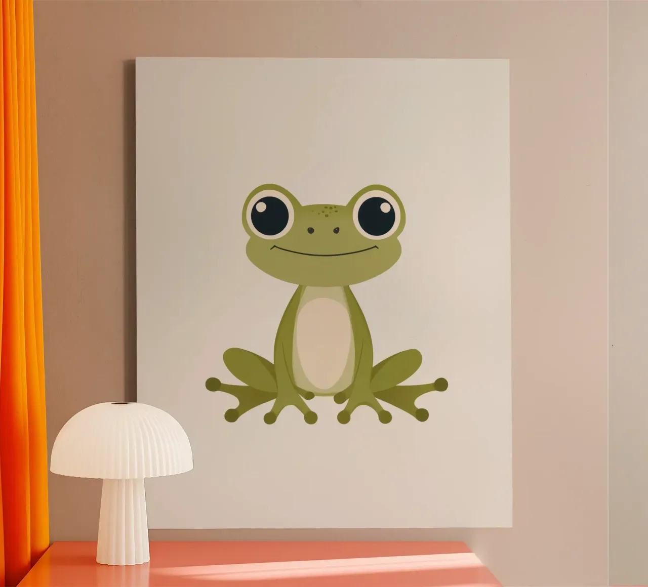 Rana stravagante tela con Cornice a cassetta da Happy Littles